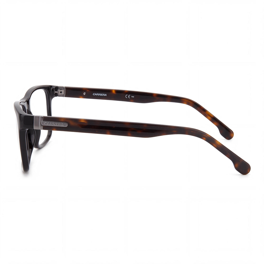 Gafas Carrera Carrera 8889 de estilo moderno para hombre con montura de acetato negro y lentes de policarbonato, talla 56