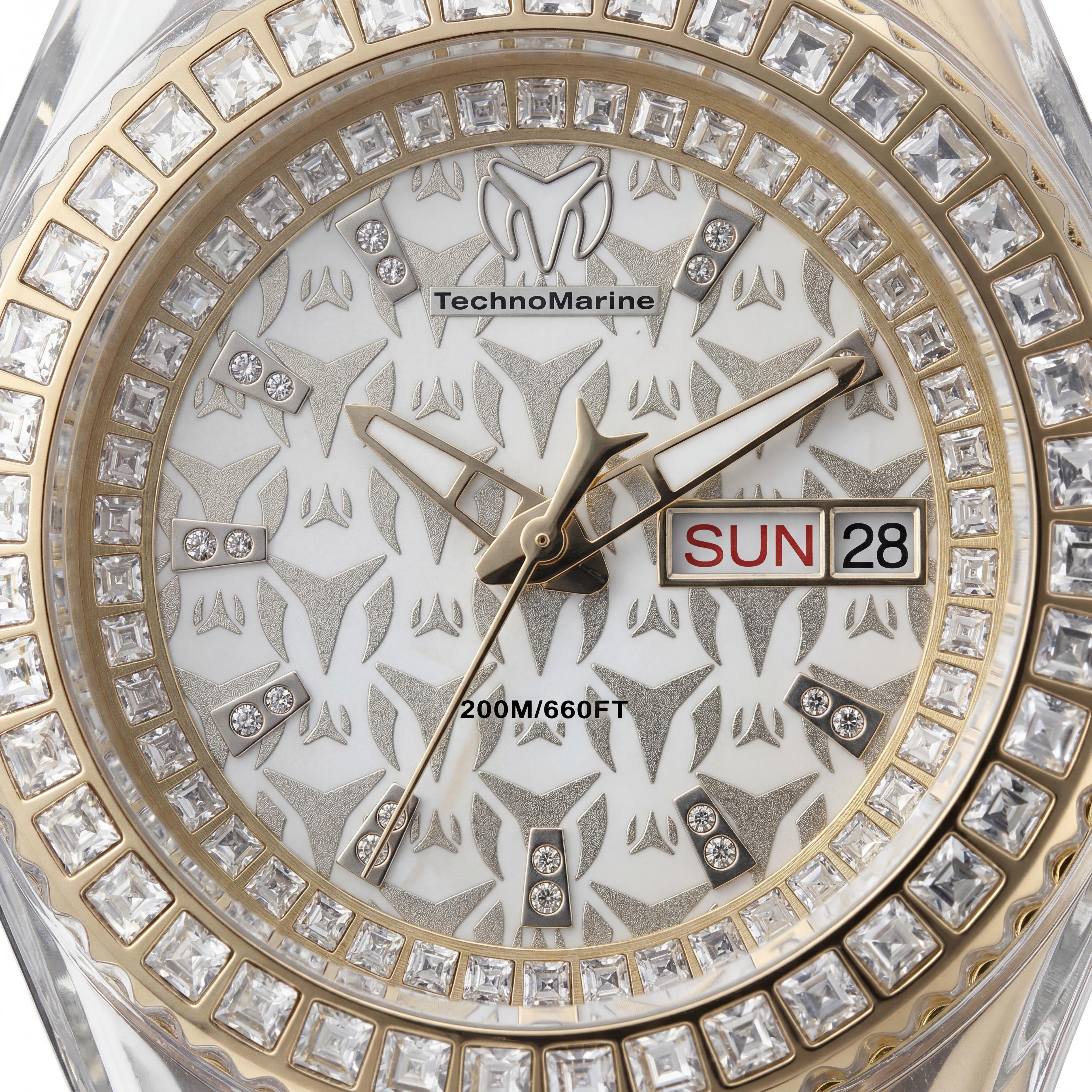 Technomarine Cruise TM-125038 Reloj Unisex de Cuarzo con Esfera Dorada, Caja de Acero Inoxidable, Correa de Silicona, 40mm, 20 ATM, Photo 2
