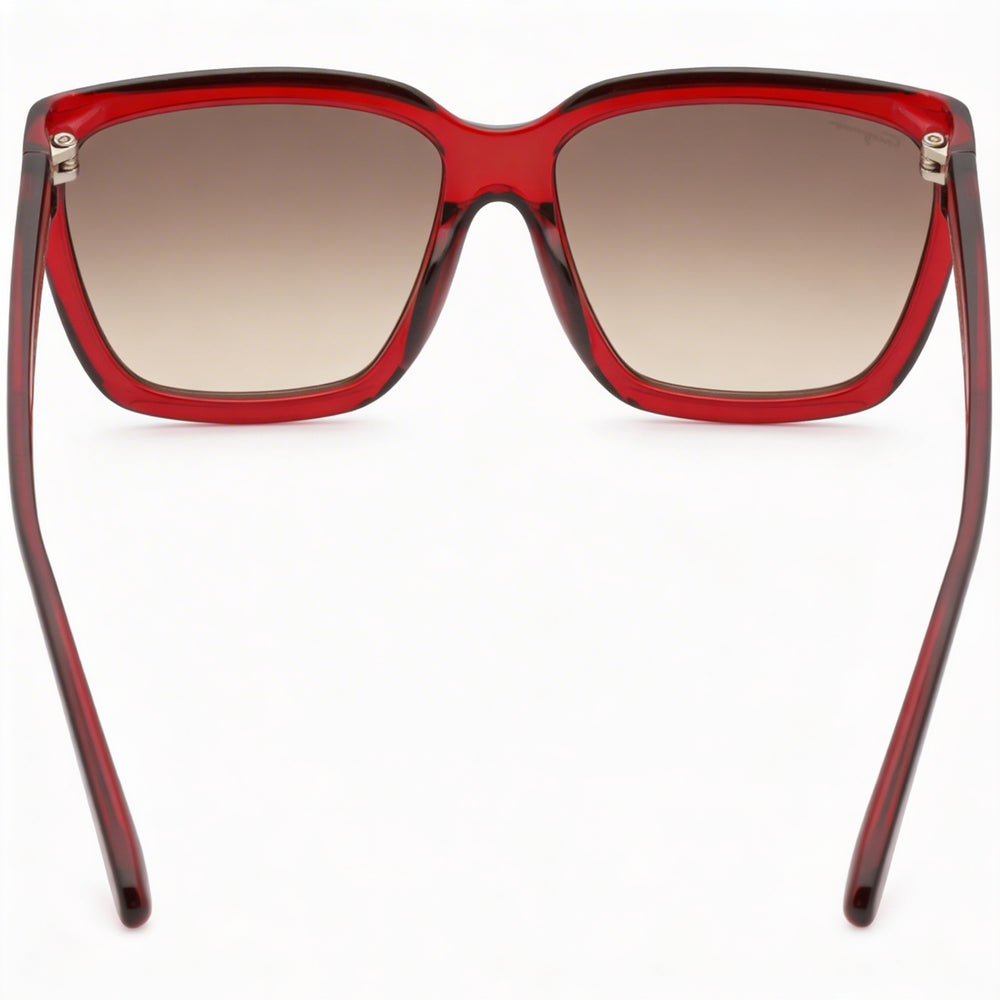 Gafas de sol Salvatore Ferragamo SF1018S para mujer, rectangulares, con cristales en gris vino, protección UV 100 %, 59 mm
