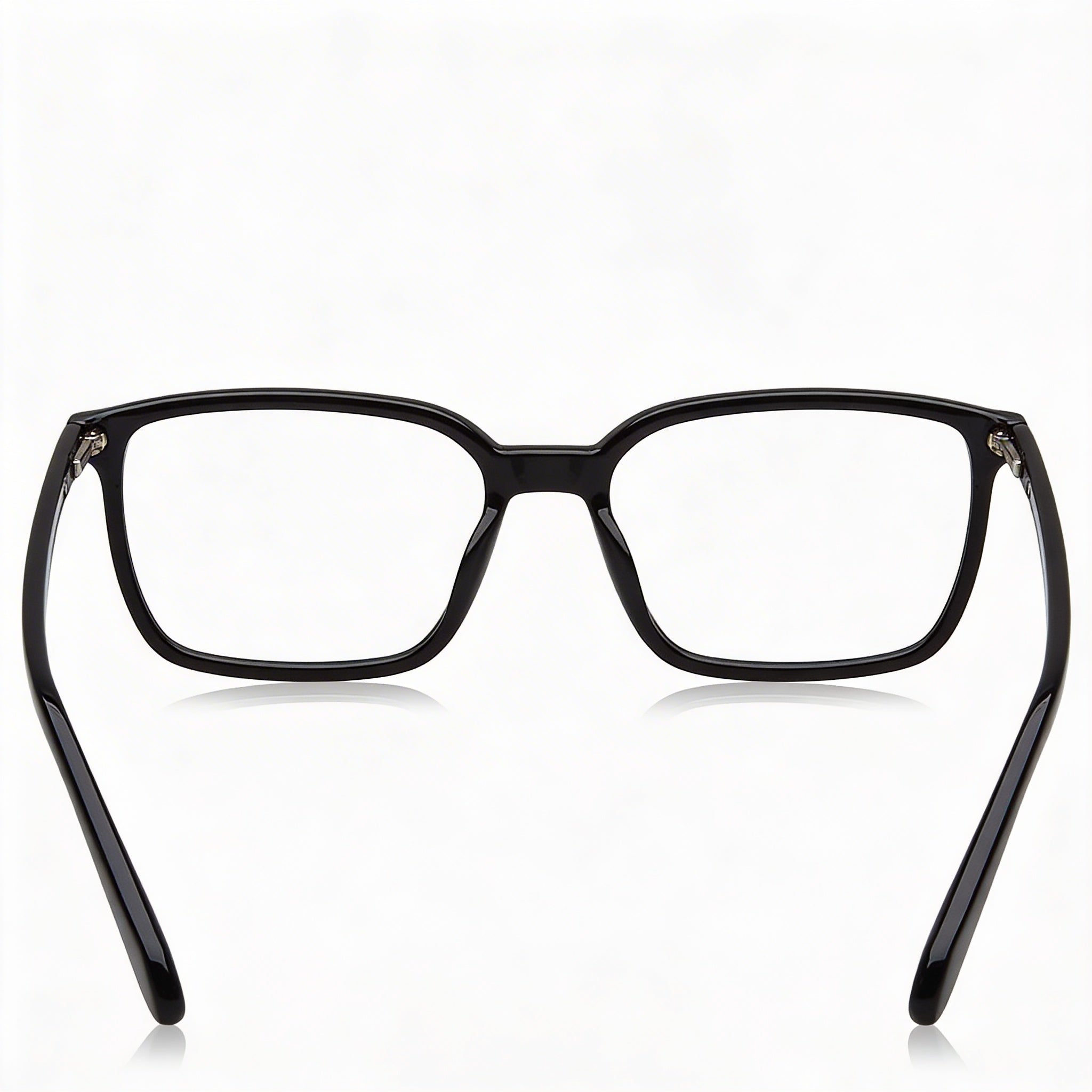 Monturas para gafas ópticas Fossil Modern Unisex de acetato ligero y duradero con color negro transparente, Photo 2