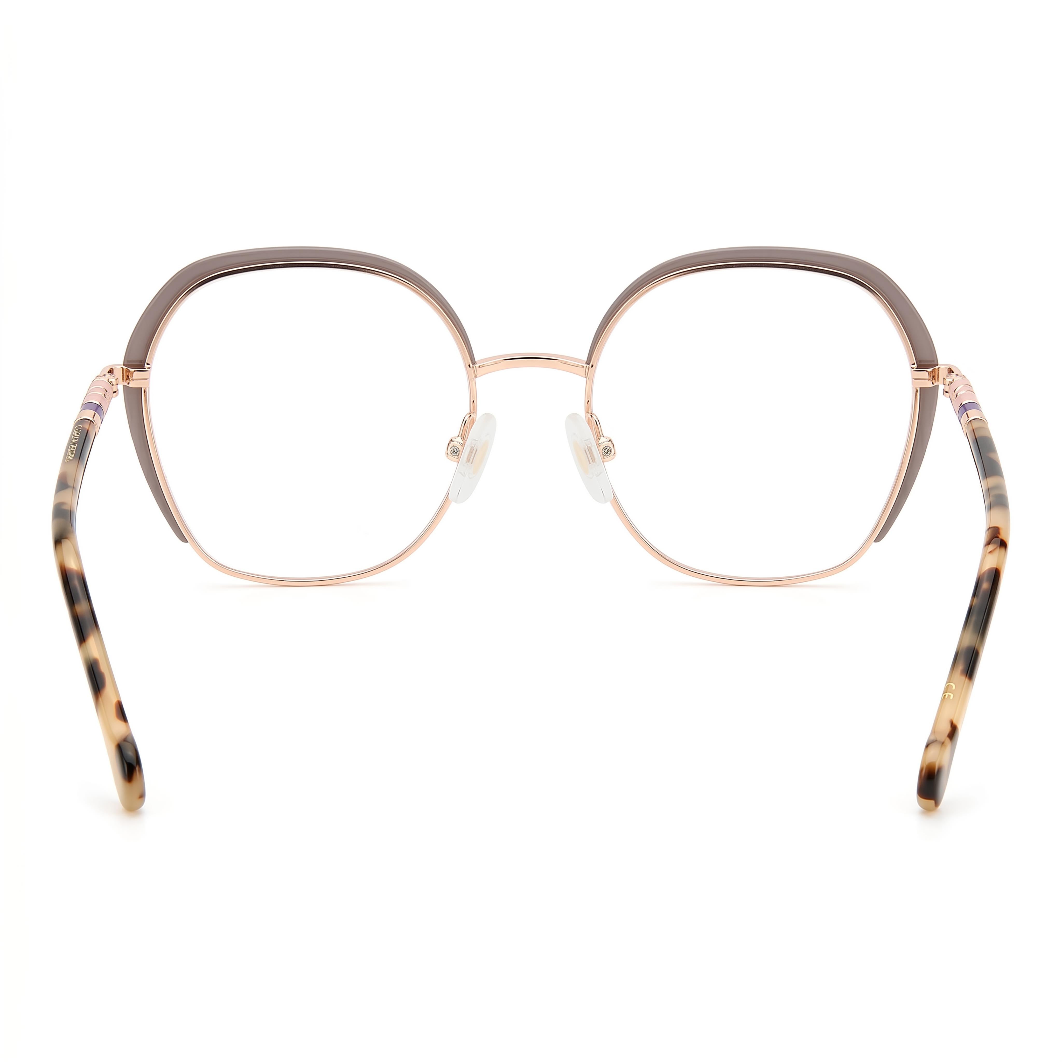 Carolina Herrera Modern Women's Gold Lilac Alloy Steel Eyeglasses 52mm Lens, 19mm Bridge, 145mm Temple, Photo 3