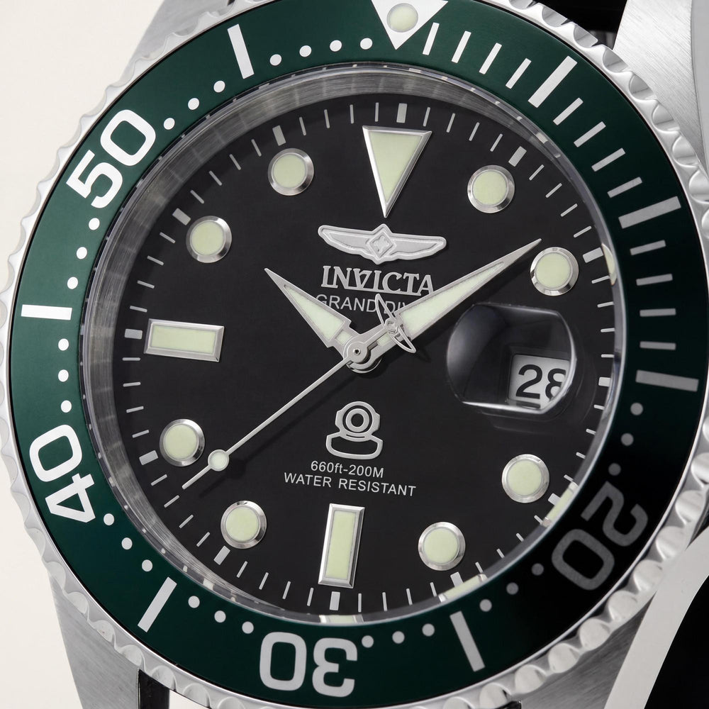 Reloj de cuarzo clásico unisex Invicta Pro Diver 48216, acero inoxidable, esfera dorada, resistencia al agua de 20 bar, correas adicionales, 42 mm