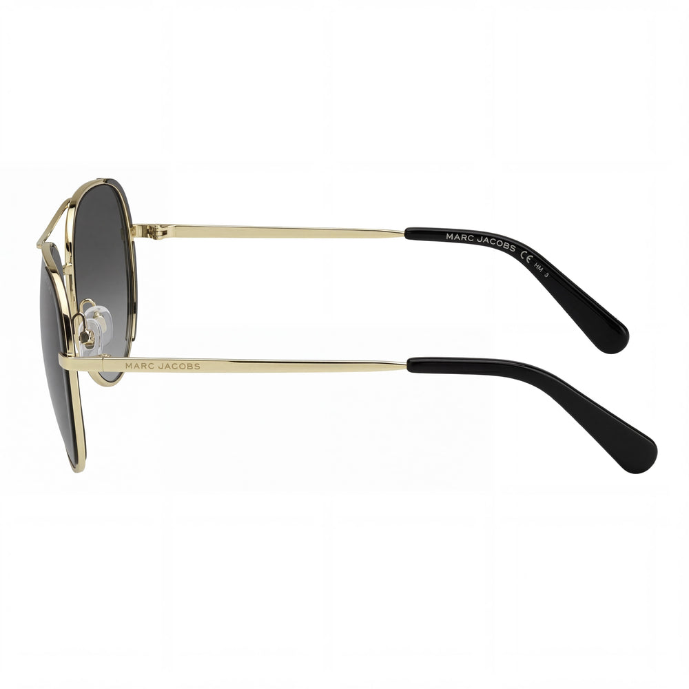 Gafas de sol Marc Jacobs Modern de metal dorado y negro con protección UV y lentes de policarbonato de 59 mm para mujer