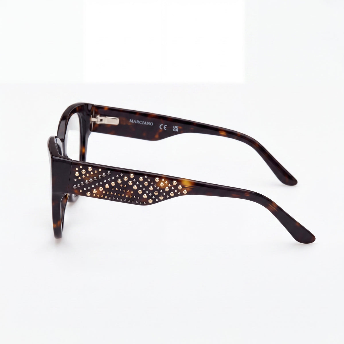 GUESS by Marciano Gm50018 Gafas de Plástico Havana Oscuro para Mujer con Lente de 54mm, Puente de 17mm, Patillas de 140mm, Photo 2