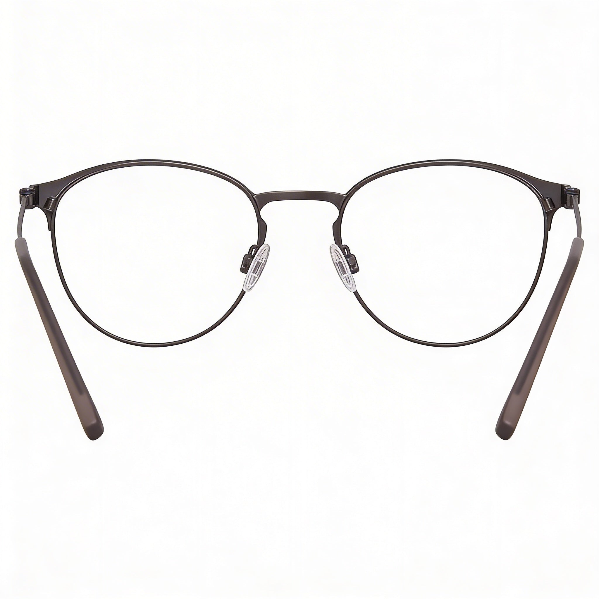 Flexon E1089 Unisex Metal Full Rim Round Eyeglasses Gunmetal 51mm, Photo 4