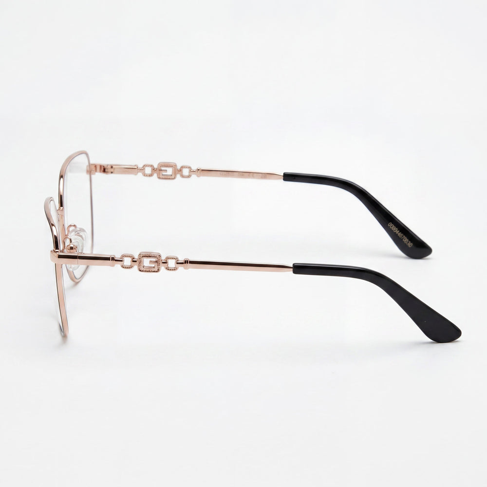Guess GU2952 Black with Rose Gold Accents Eyeglasses for Women, 53mm