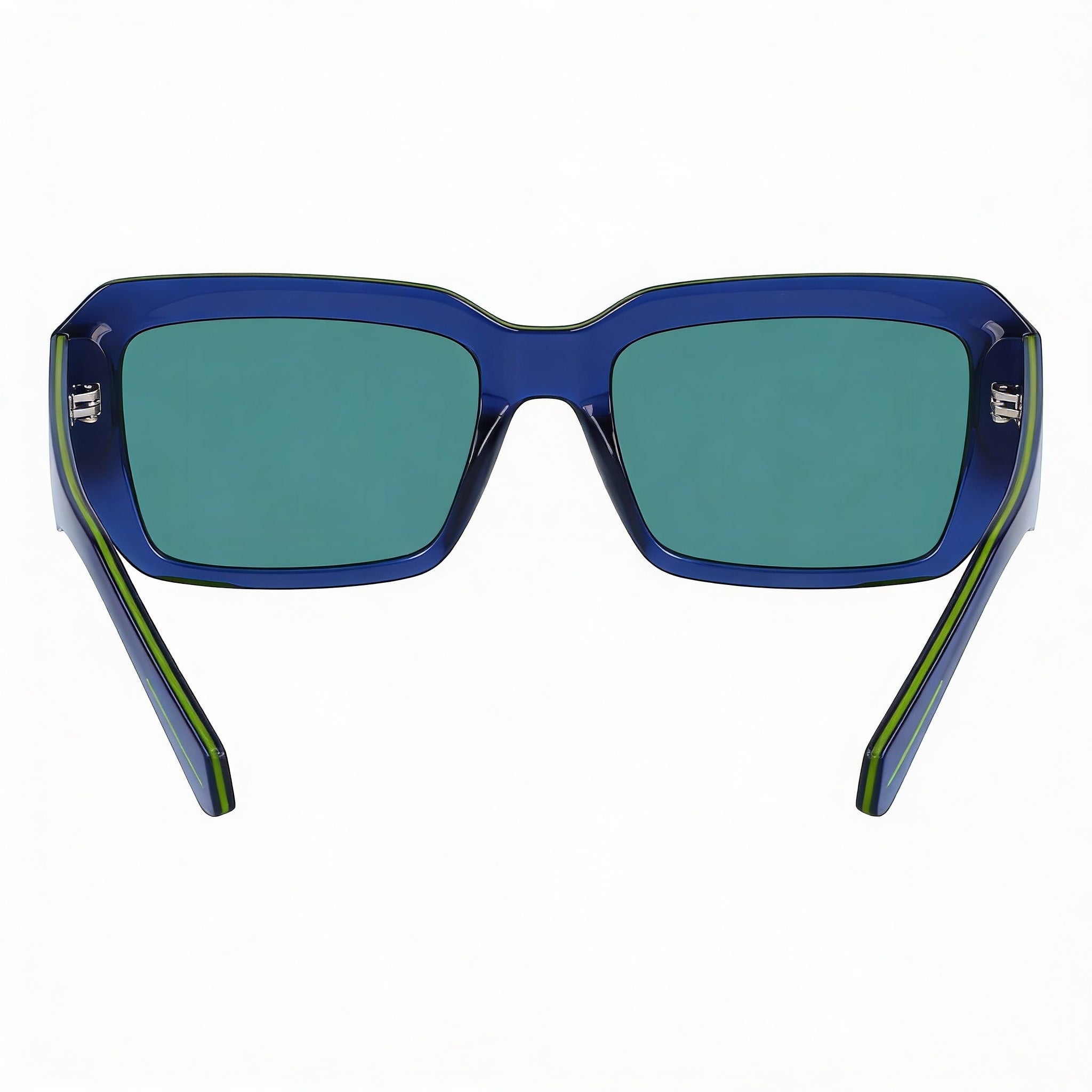 Gafas de sol Calvin Klein Modern para hombre, montura azul de beta-titanio, lentes verdes, protección UV, 53 mm, Photo 3