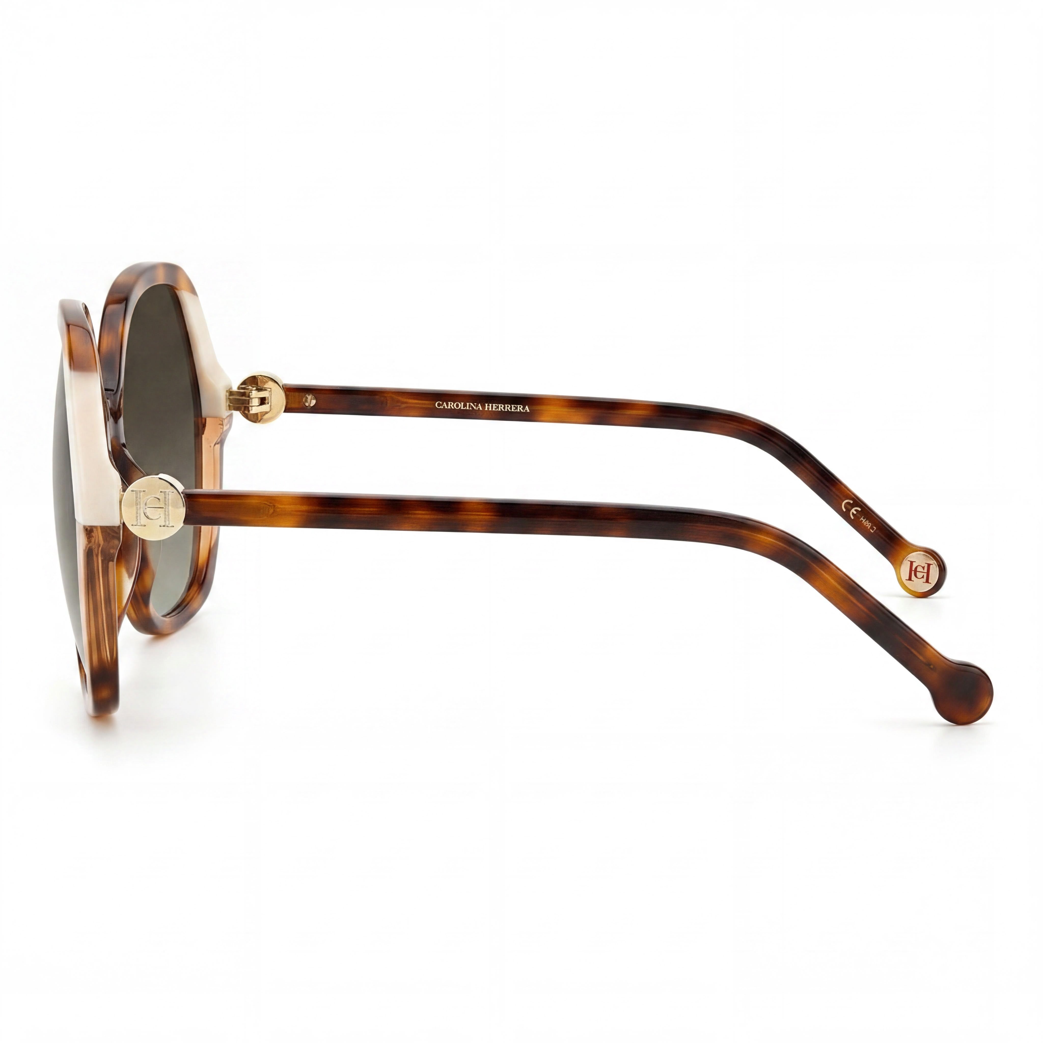 Gafas de sol Carolina Herrera Ch 0051/S para mujer, de acetato color marfil habano, mariposa, marrón degradado, protección UV, 58-20-145, Photo 3