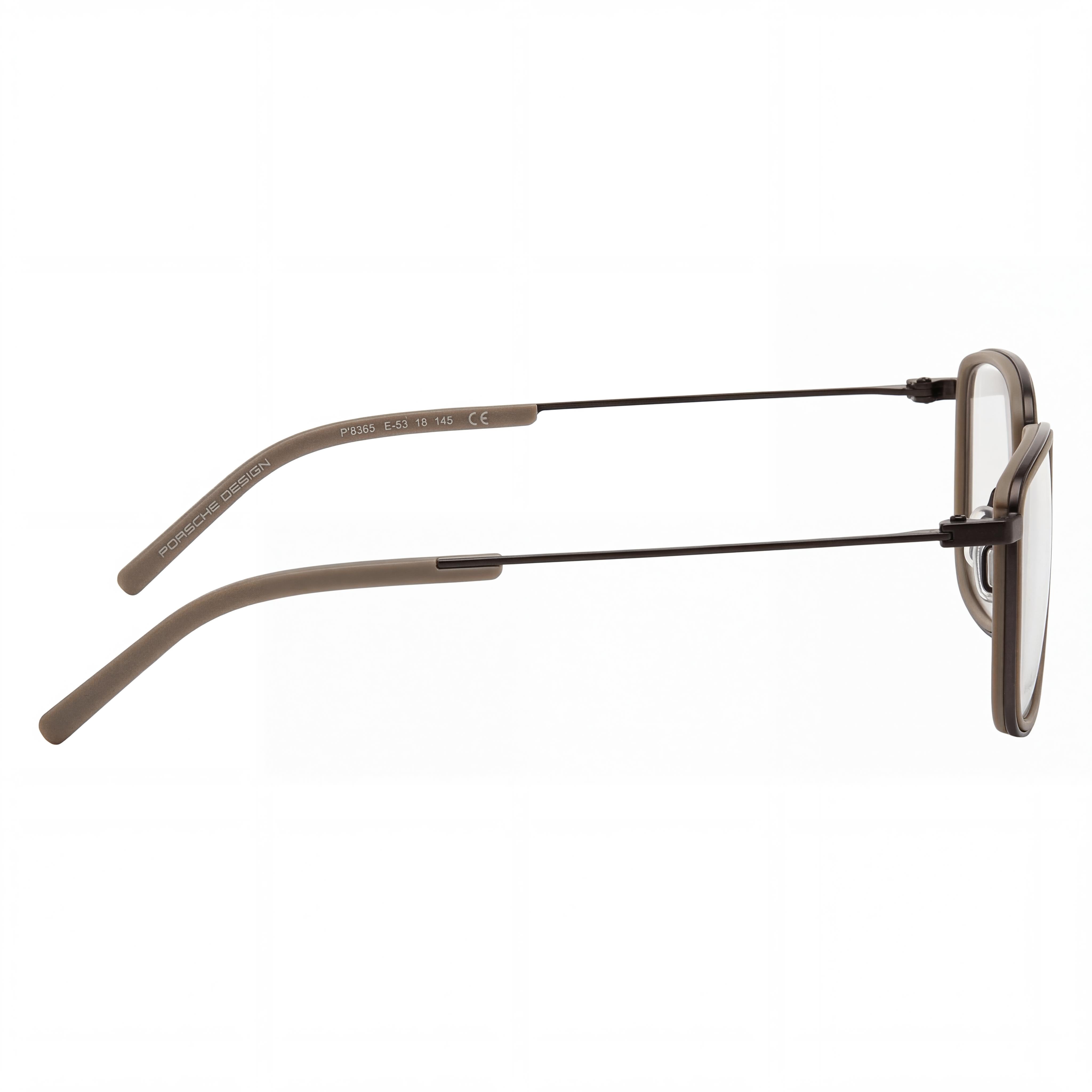 Porsche Modern Acetato Hombre Gris Oscuro, Beige 53mm, Photo 2