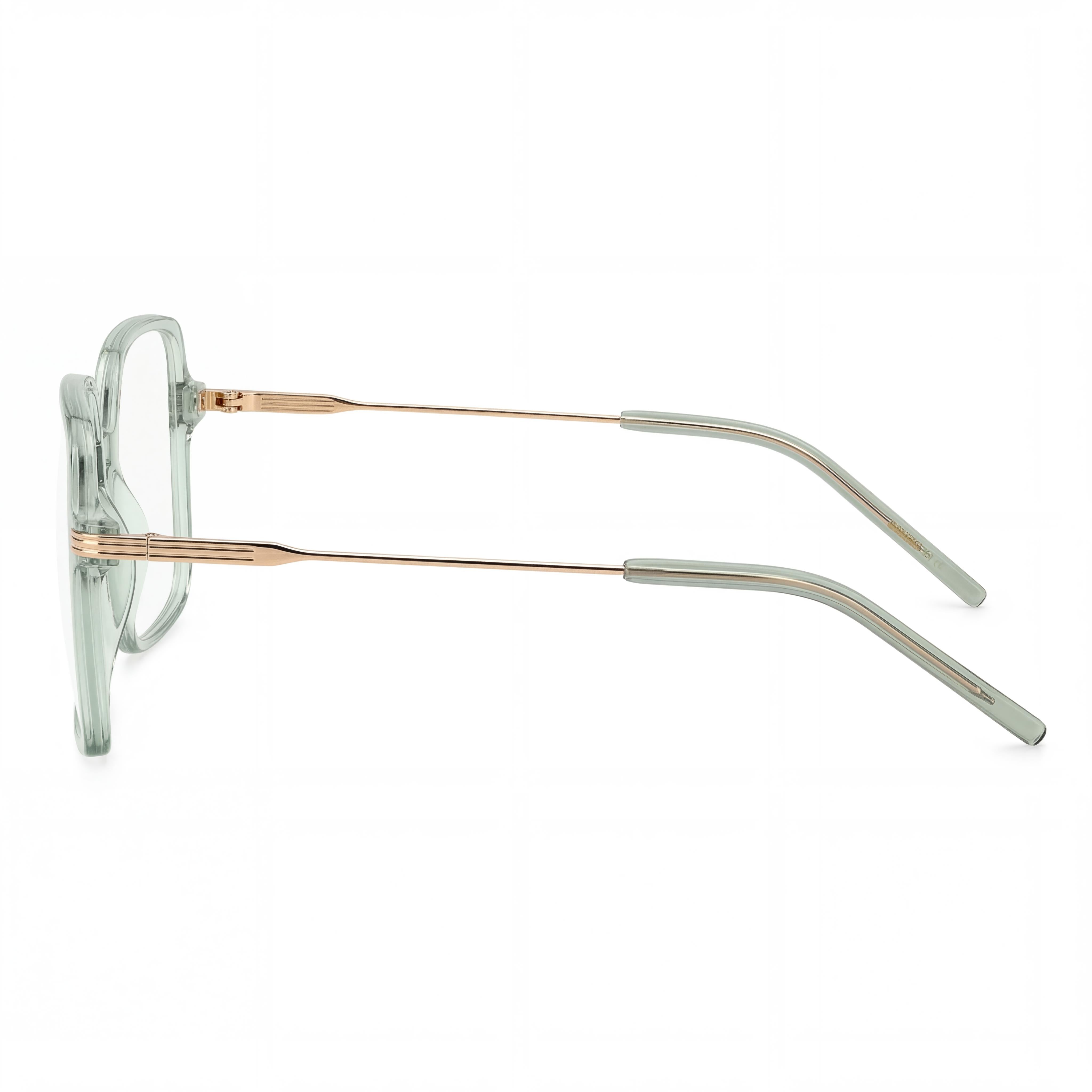 Hugo Boss Modern Women's Metal Frame Optical Eyeglasses in Aqua Color, Lens Width 54mm, Bridge 17mm, Temple 140mm, Photo 3