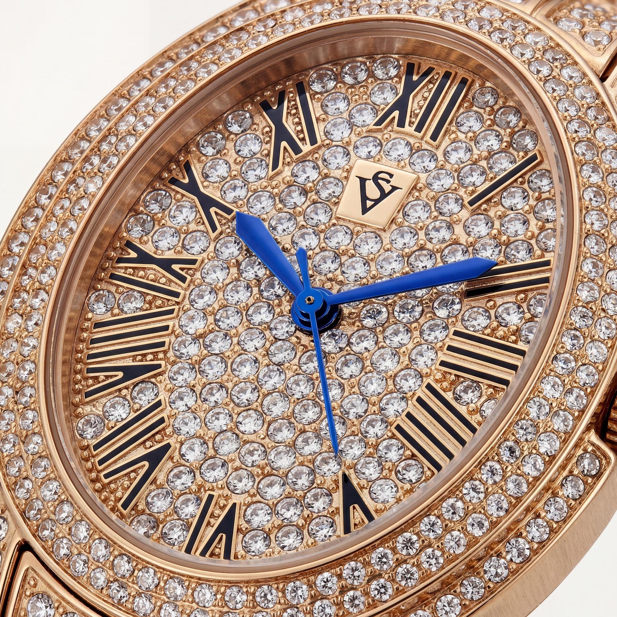 Christian Van Sant bracelet Women's Rose Gold Tone Stainless Steel Case & Bracelet Water Resistant Watch, Photo 2
