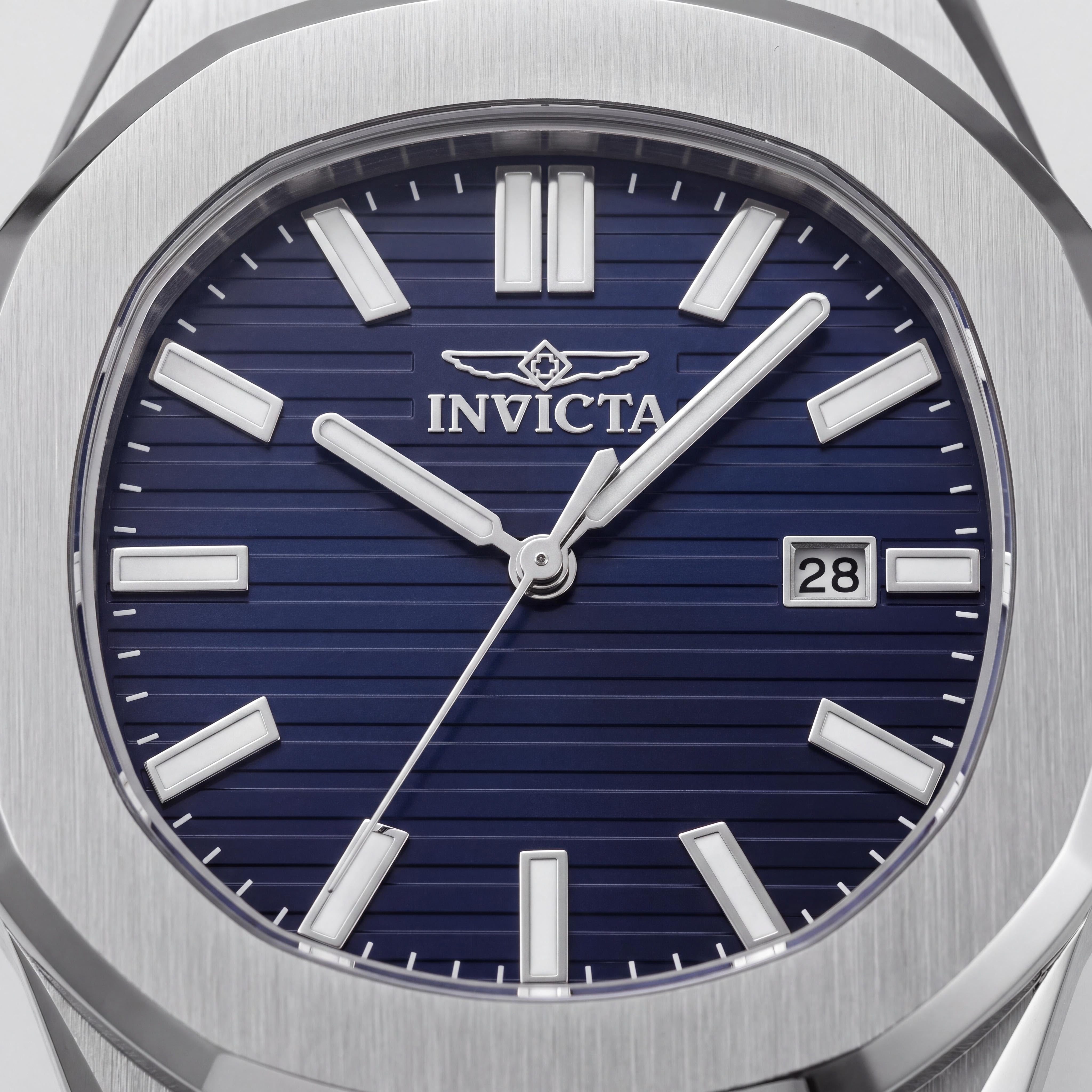Invicta Speedway 48320 Unisex Quartz Watch, Silver Stainless Steel Case, Blue Dial, 41mm, Photo 2