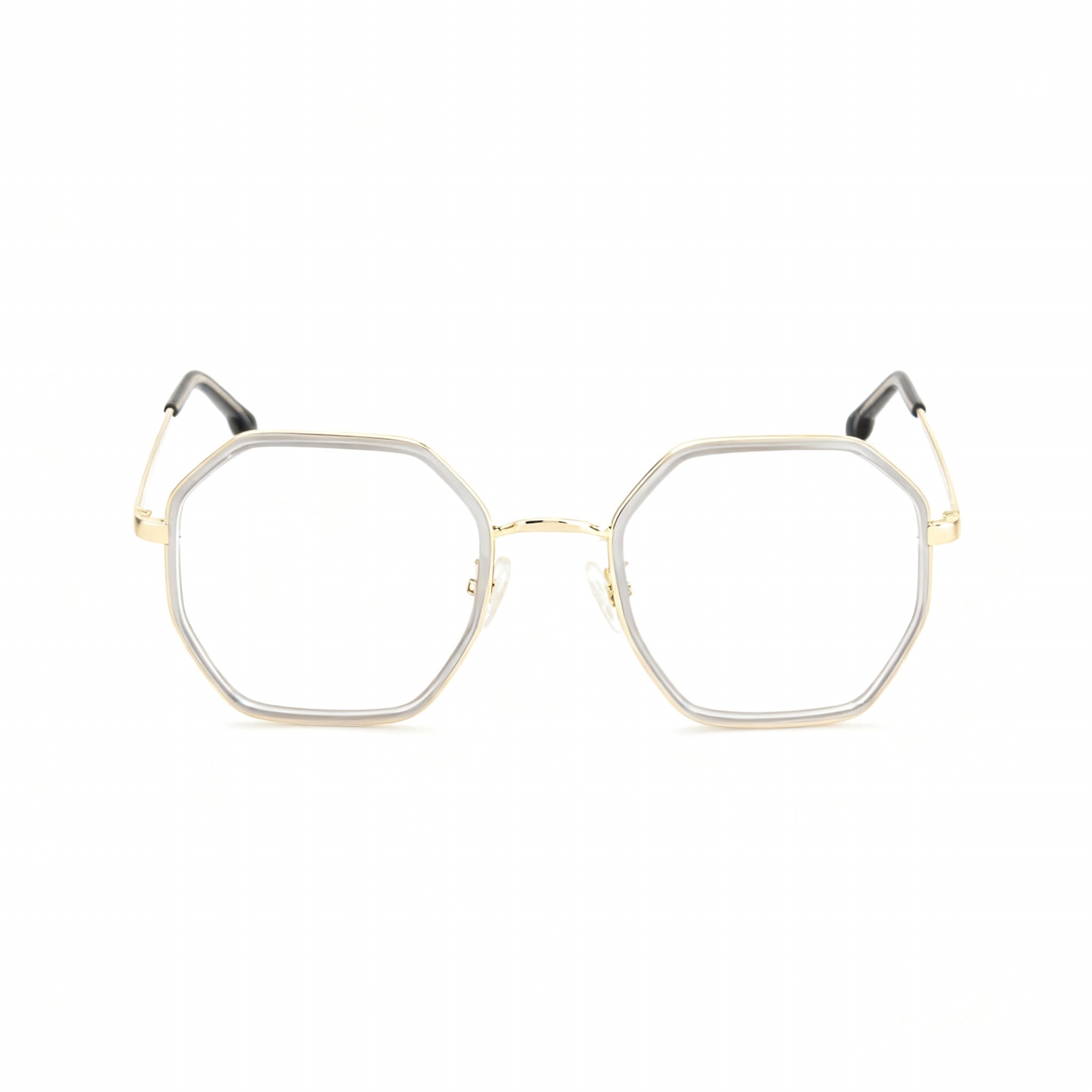 Carrera 3034 Men's Octagonal Grey Stainless Steel Durable Optical Eyeglasses Frame 51-140-22, Photo 3