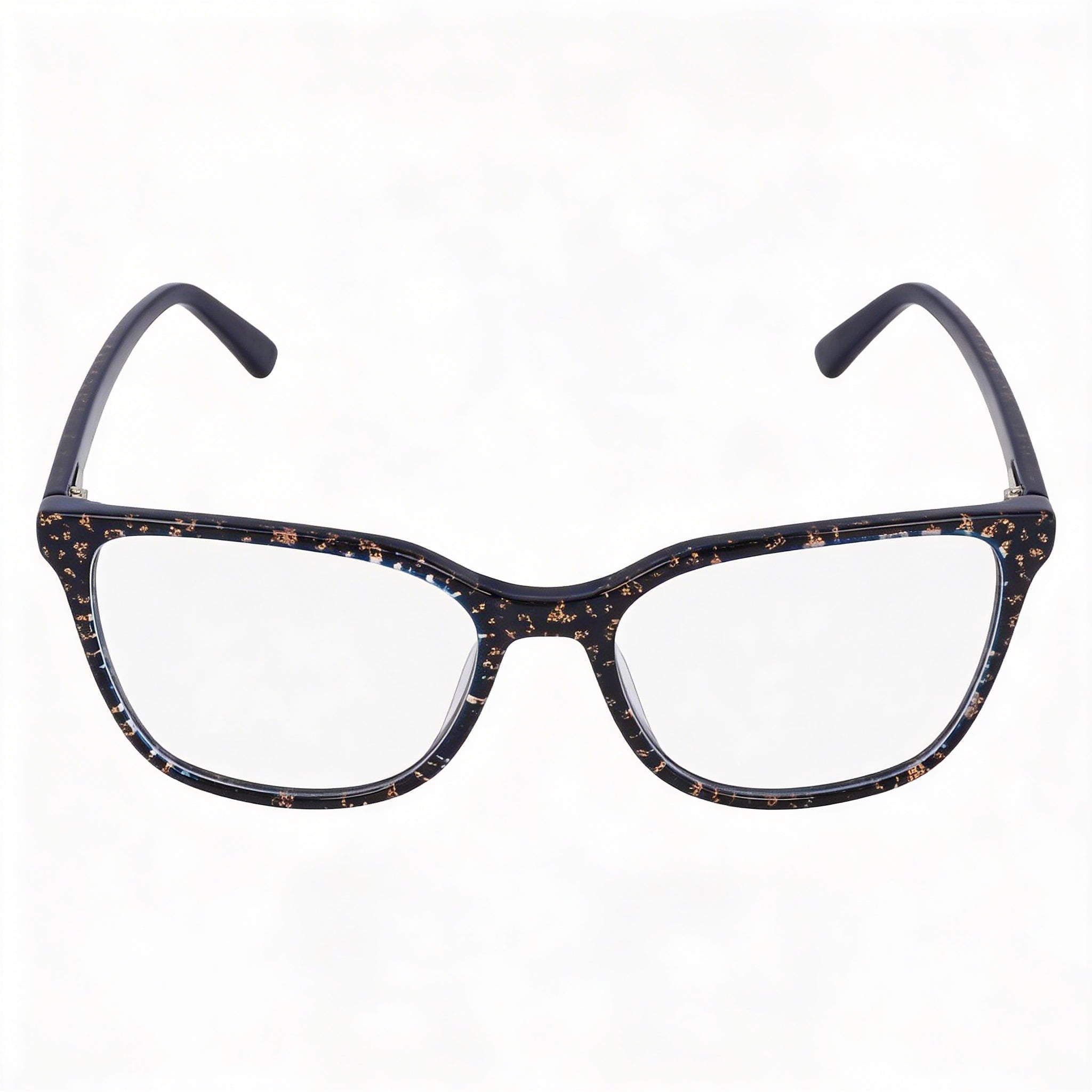 bebe Bb5201 Men's Lightweight Eyeglasses, featuring a Blue Animal finish on a Metal Frame, 53mm Lens Width, Photo 3