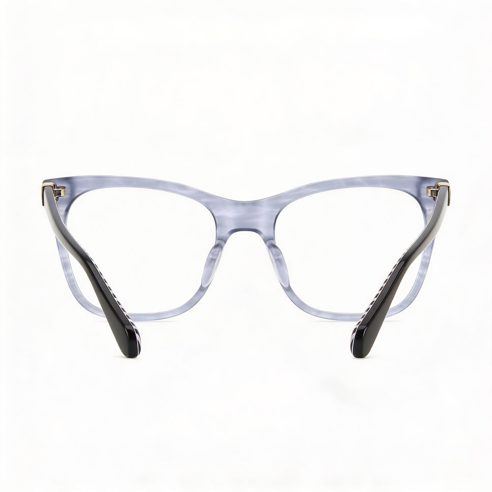 kate spade new york Temperance Gafas Ópticas de Acetato Cuerno Gris Clásico para Mujer con Lentes de Policarbonato 49-18-140