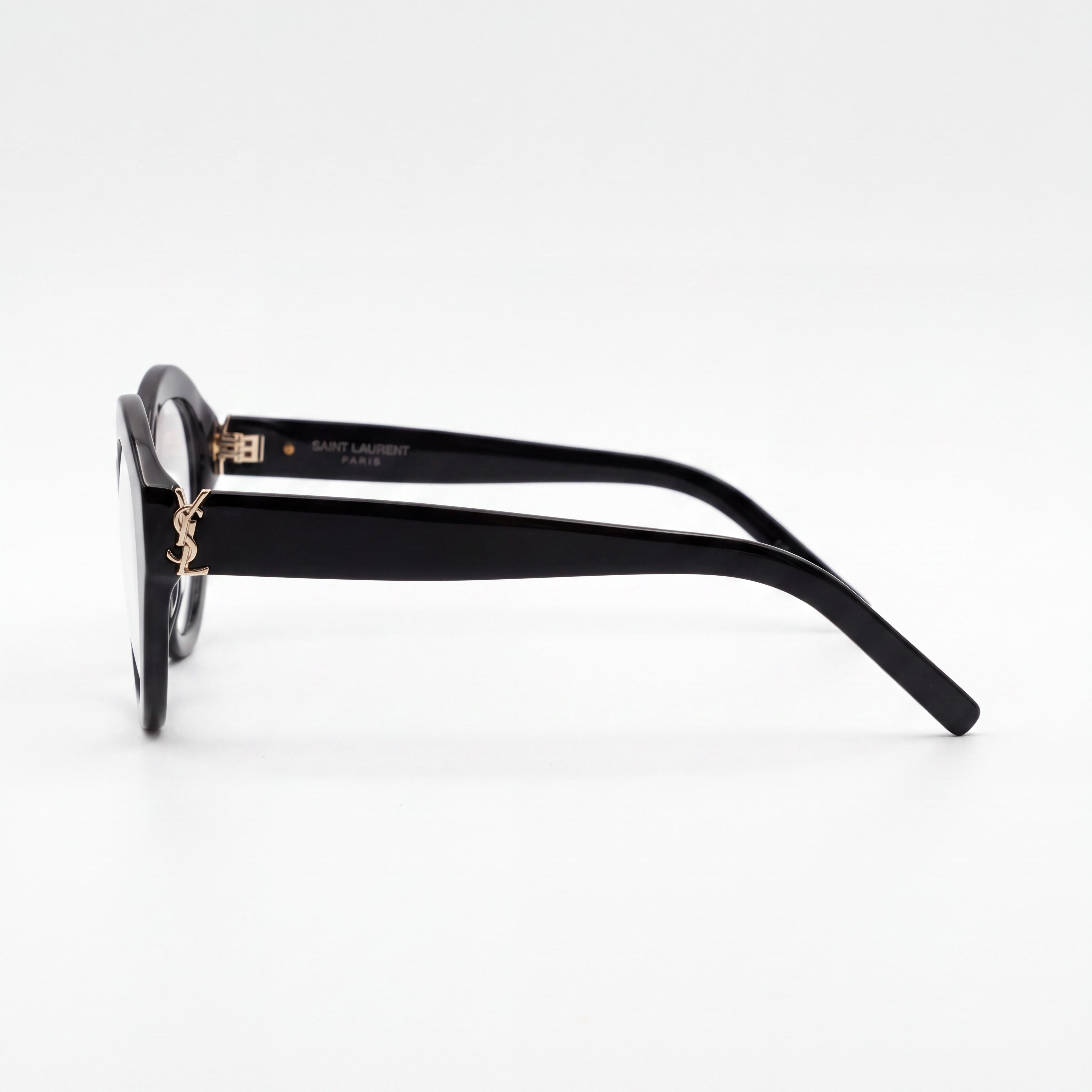 Yves Saint Laurent SL M60 OPT Women's Black Cat Eye Full Rim Acetate Optical Eyeglasses, 54mm Lens Width, Photo 3