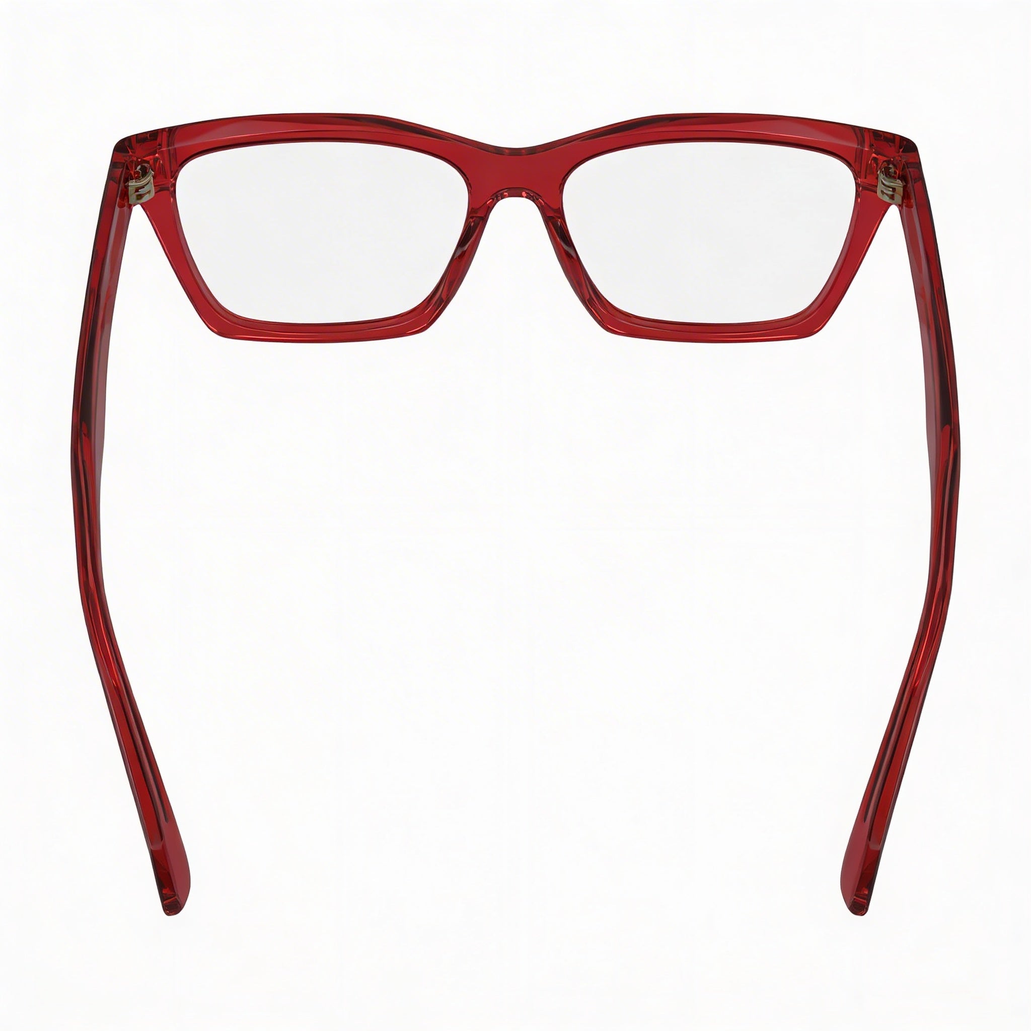 Ferragamo Sf2986 Men’s Transparent Red Acetate Eyeglasses 53, Photo 3