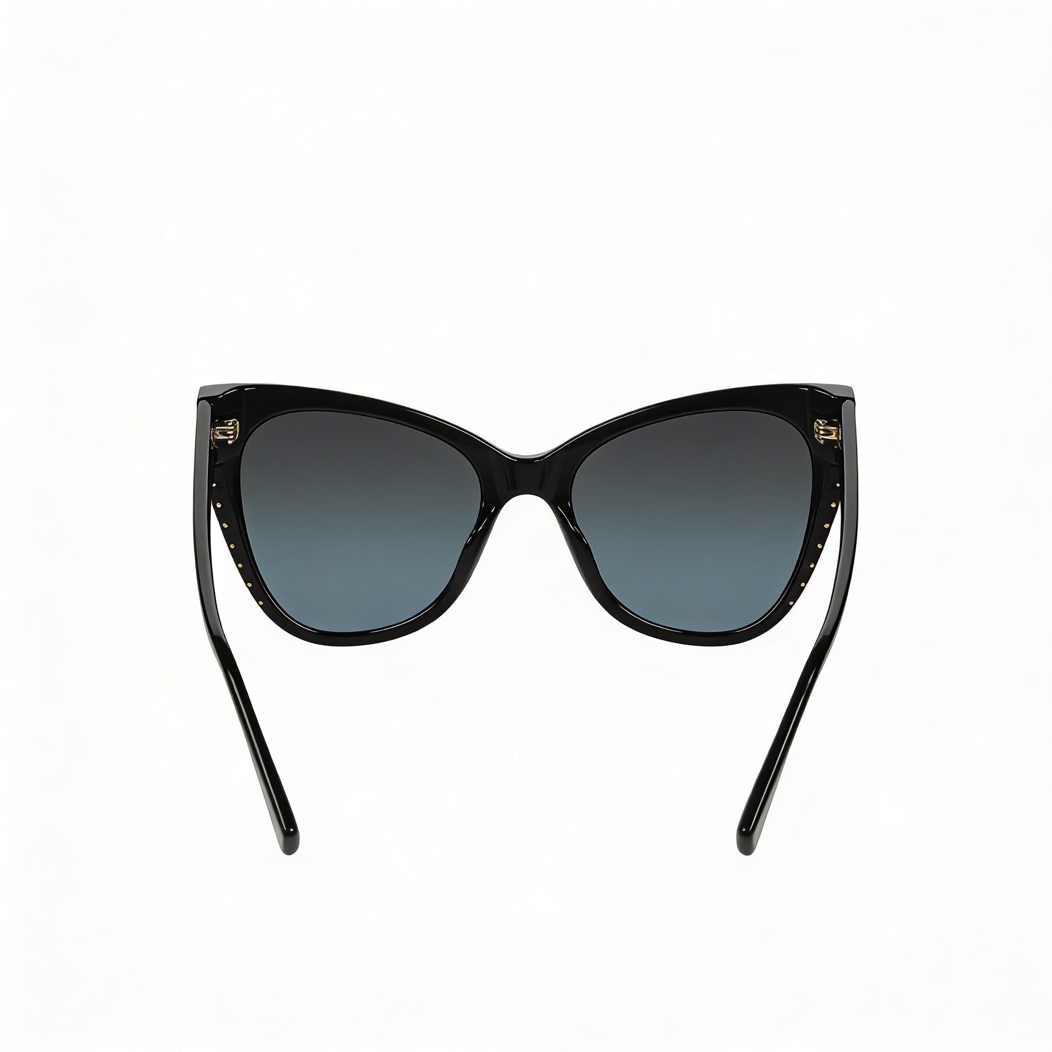 Gafas de sol Moschino MOS056/S para mujer, estilo mariposa, con montura de acetato negro, lentes grises y azules degradados, no polarizadas, 54 mm, Photo 3