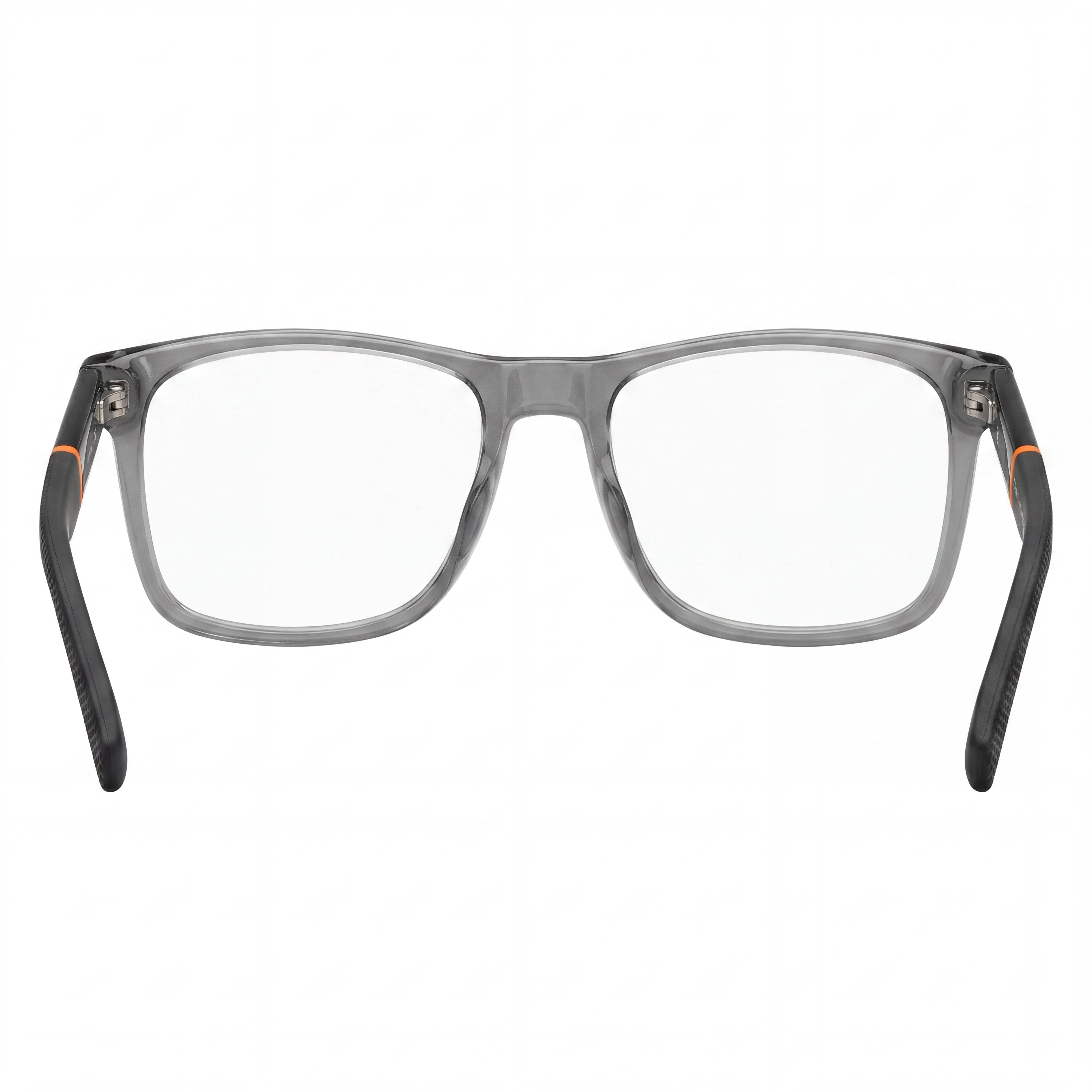 Tommy Hilfiger Men's Rectangular/Square style eyewear with a Grey Plastic frame and 53mm lens width, Photo 4