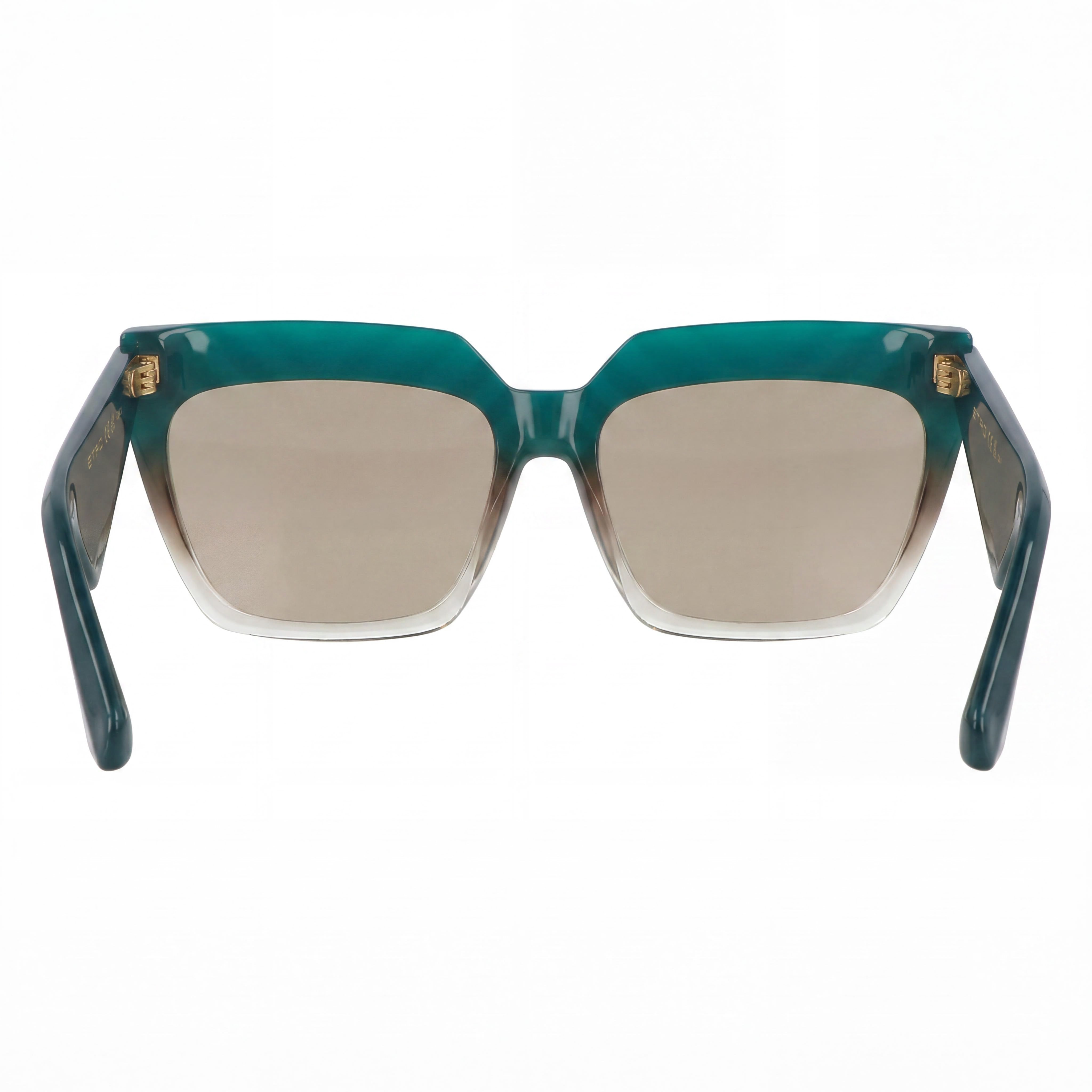 Etro Casual Women's Khaki Green Acetate Non-Polarized Sunglasses with 58mm Lens Width, 17mm Bridge, 145mm Temple Length, Photo 3