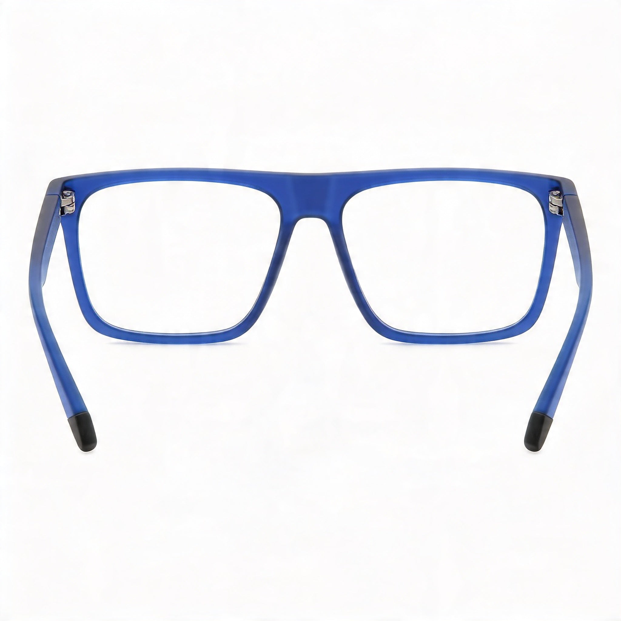 Gafas de sol informales no polarizadas Polaroid para hombre con montura de poliamida ecológica, azul mate, 56 mm de ancho de lente, Photo 4