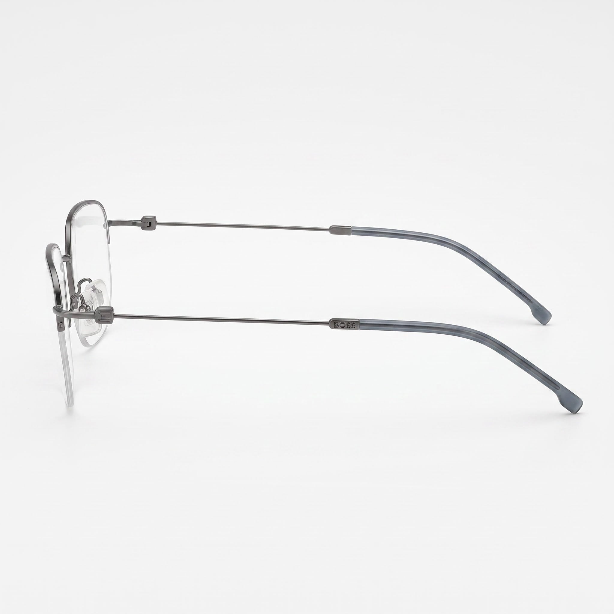 Hugo Boss Modern Men's Alloy Steel Non-polarized Eyeglasses Matte Dark Ruthenium 54mm, Photo 2