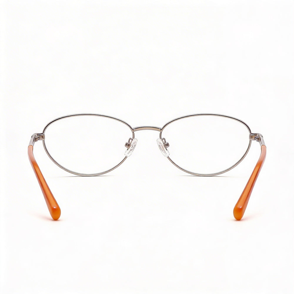 Guess Gu8238 Men's Shiny Gunmetal Metal Optical Frames with Clear Demo Lenses, Prescription Ready, 55mm Lens Width