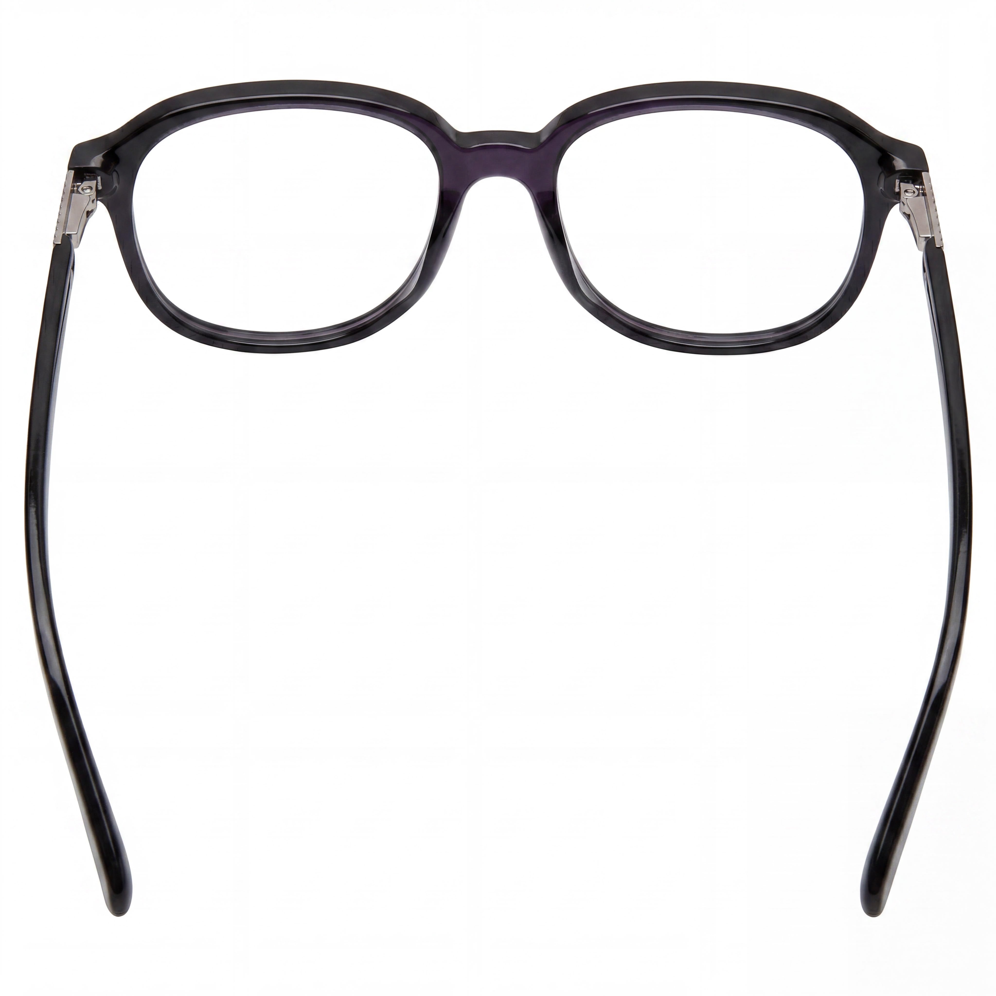 GUESS GU8255 Casual Unisex Shiny Black Full Rim Plastic Eyeglasses 53mm, Clear Demo Lenses, Prescription Ready, Photo 2