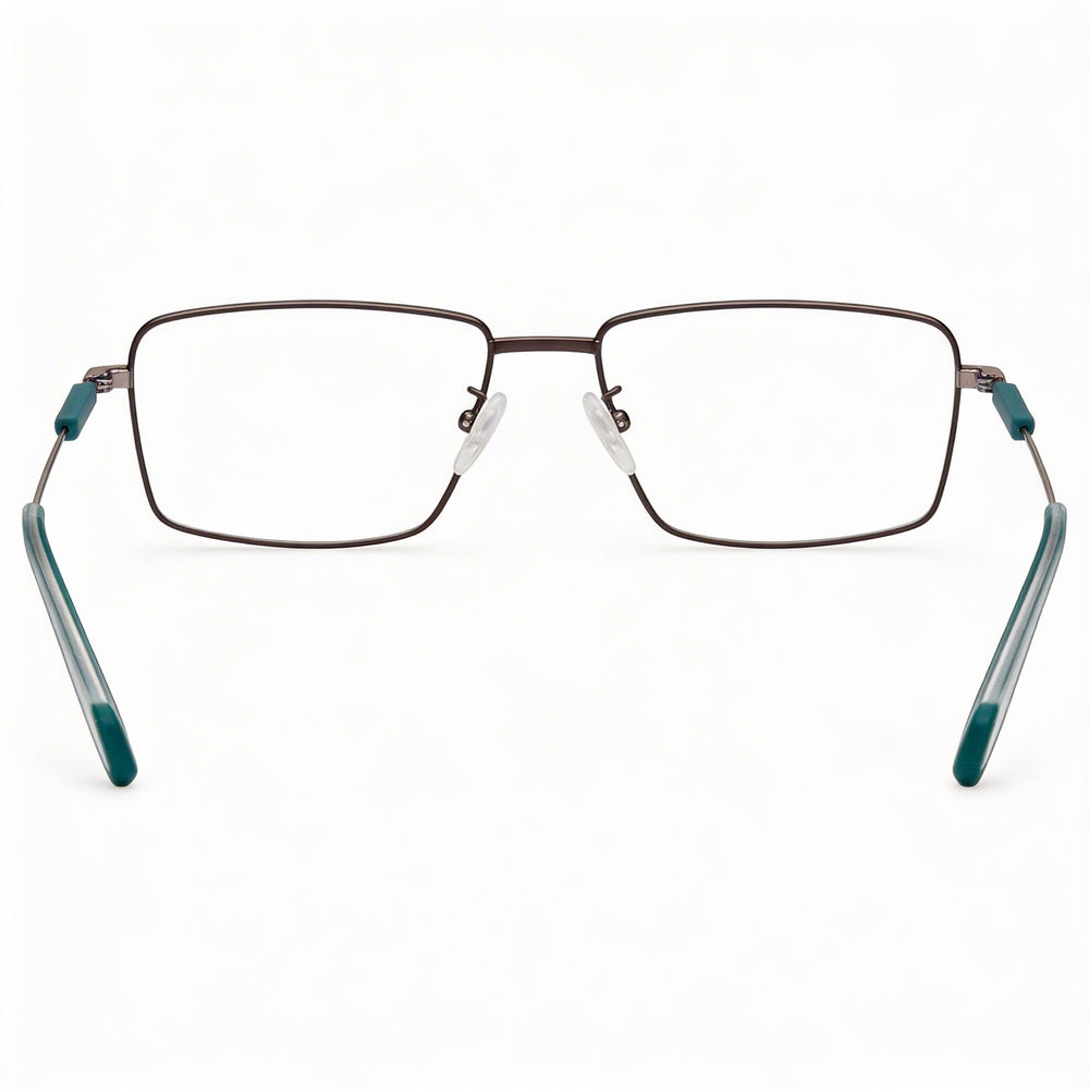 Monturas de gafas Adidas Casual para hombre, metal rutenio oscuro mate, 54 mm