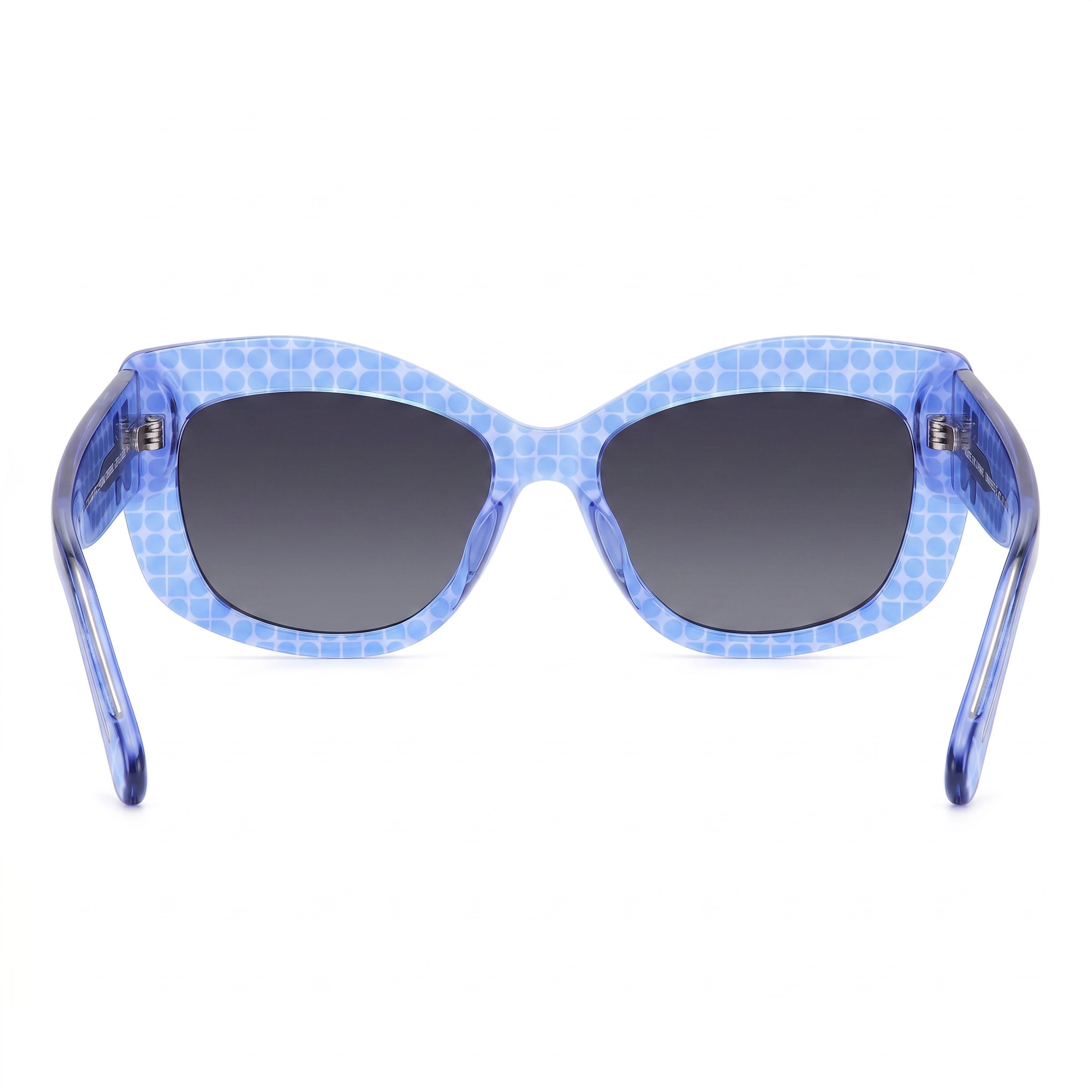kate spade new york Gafas de sol informales azules ecológicas sin polarizar para mujer con lentes de sombra gris oscuro 54 mm, Photo 4