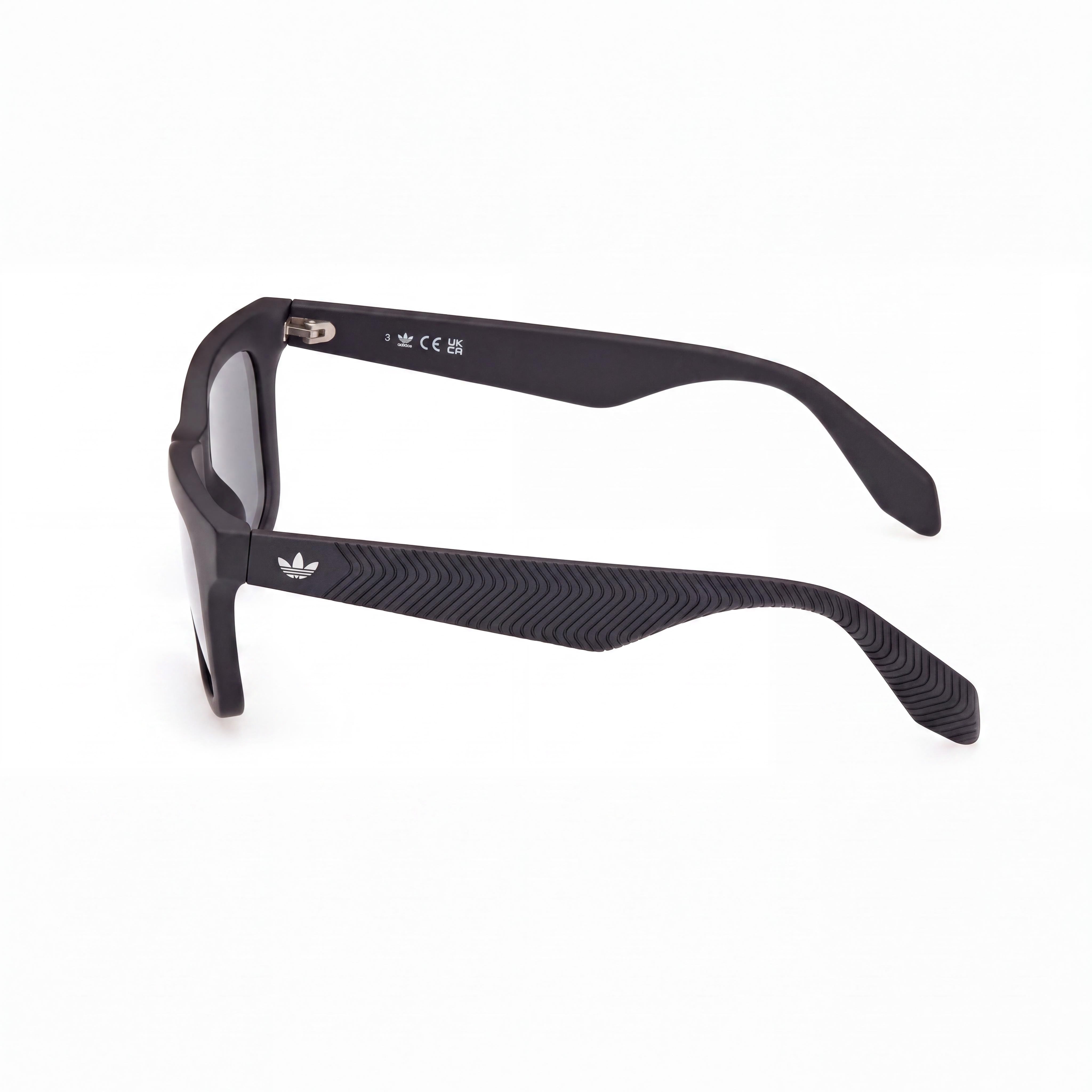 adidas Originals Or0116 Unisex Matte Black Injected Frame with Black Non- Lenses 51mm, Photo 3