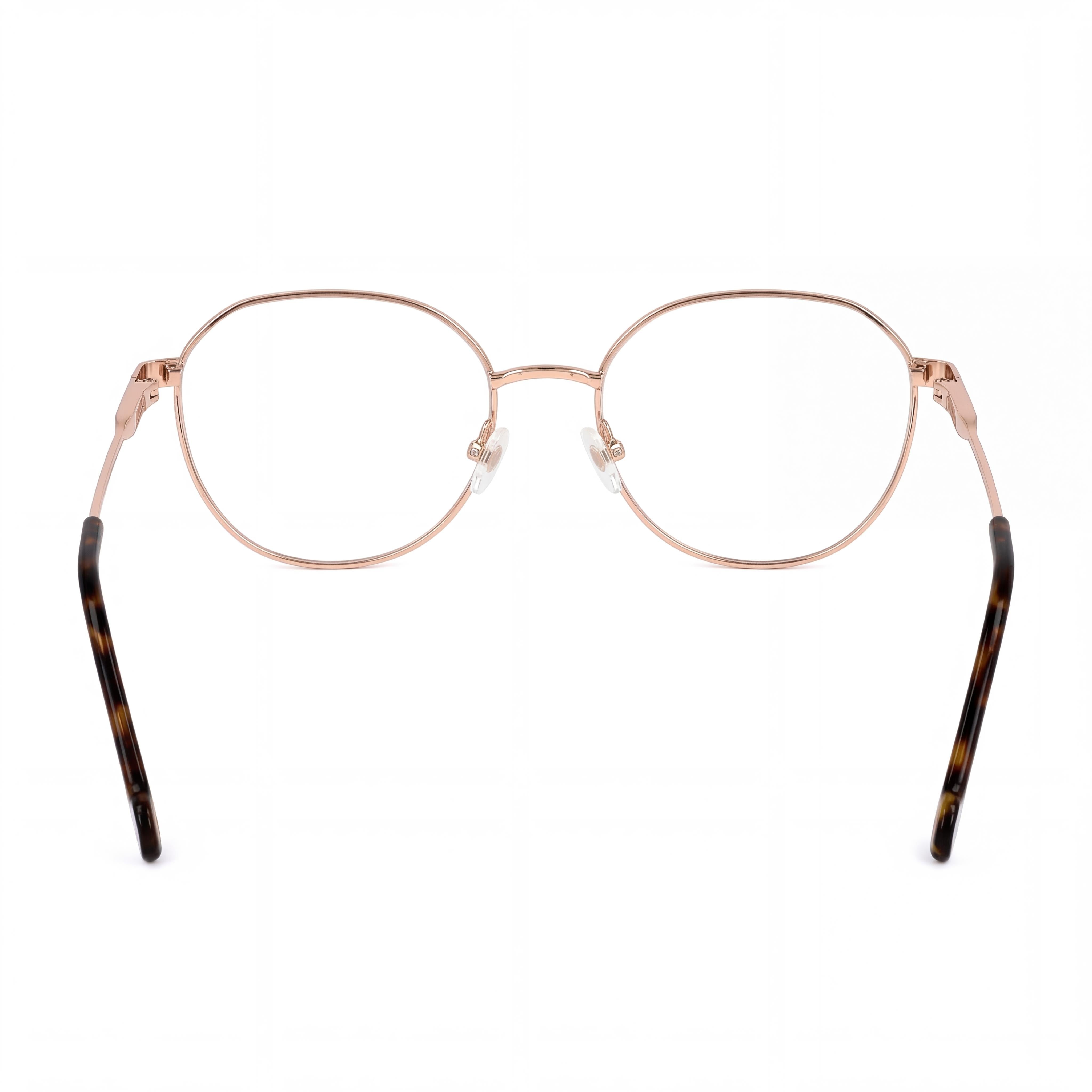 Carolina Herrera Modern Women's Metal Frame Eyewear with Polycarbonate Lenses in Gold Copper - 54mm, Photo 3