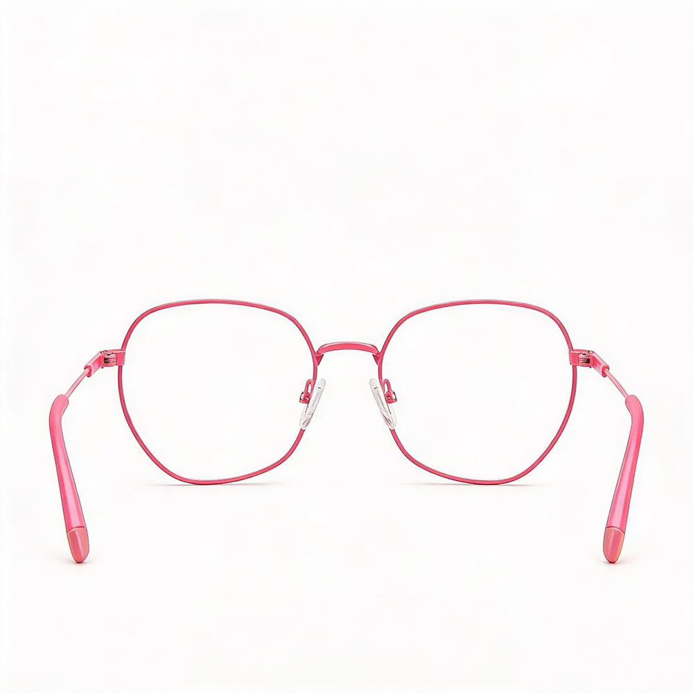 Polaroid Pld D450 Women's Pink Metal Eyeglasses with Non- Lenses, , 54mm Lens Width