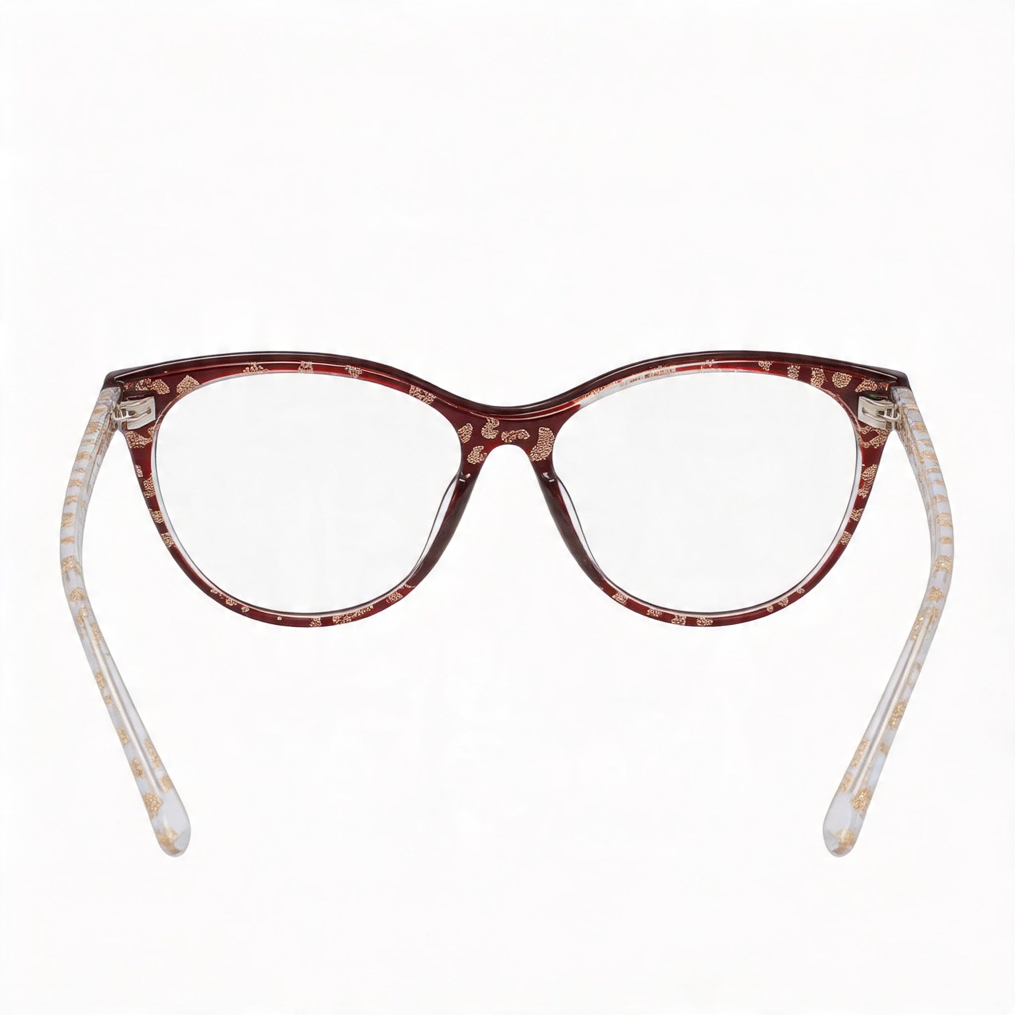 bebe Women's Burgundy Eyeglass Frames, Designed to Accommodate Prescription Lenses, and Fitted with Clear Demo Lenses, Photo 3