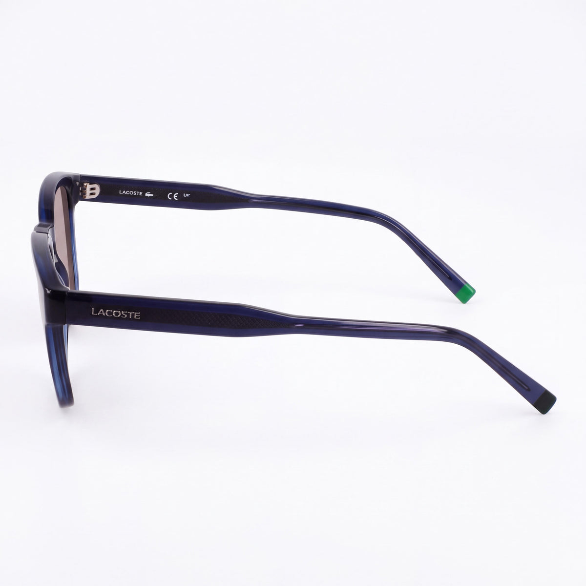 Lacoste Casual Men's Transparent Blue Plastic Sunglasses with Grigio Lenses, UV 400 Protection, 51mm, Photo 3