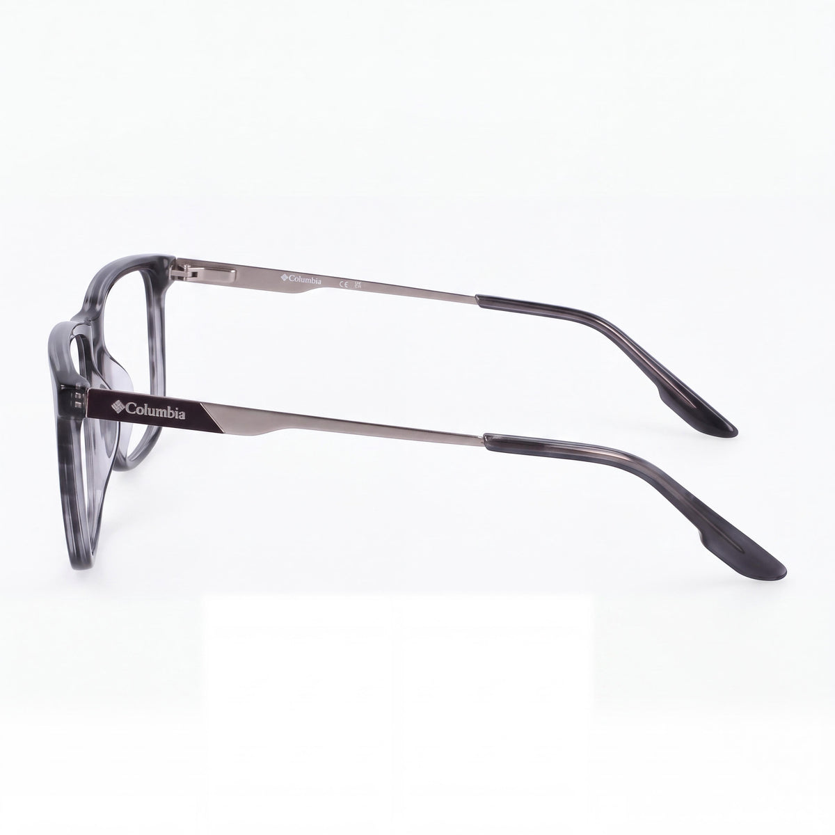 Columbia C8042 Men's Eyewear with Clear Polycarbonate Lenses and Dark Grey Horn Metal Frame 59mm, Photo 3