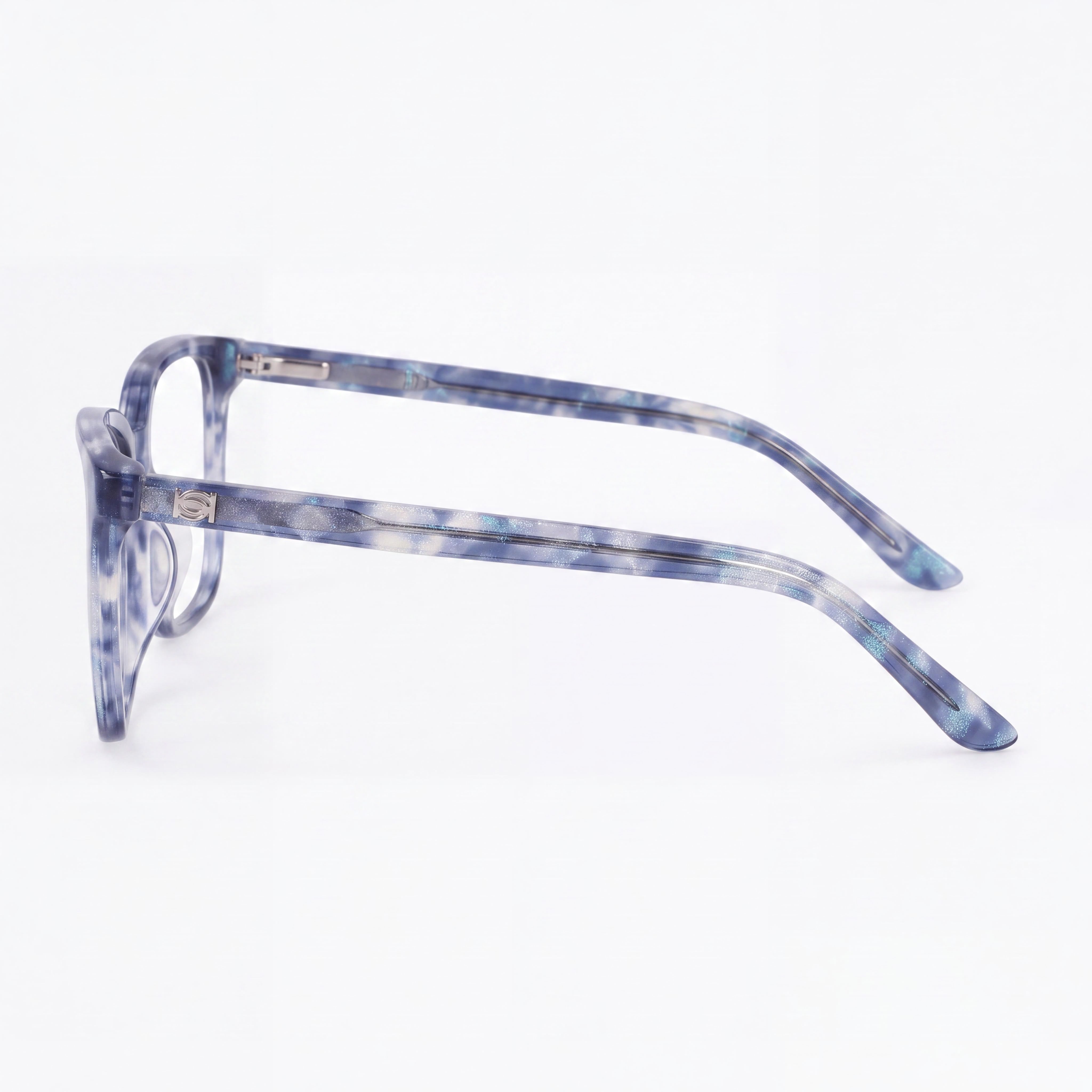 Gafas Bebe Bb5217 Unisex Cuadradas de Acetato de Montura Completa en Teal Shimmer, Lente 52mm, Puente 17mm, Patilla 140mm, Photo 3