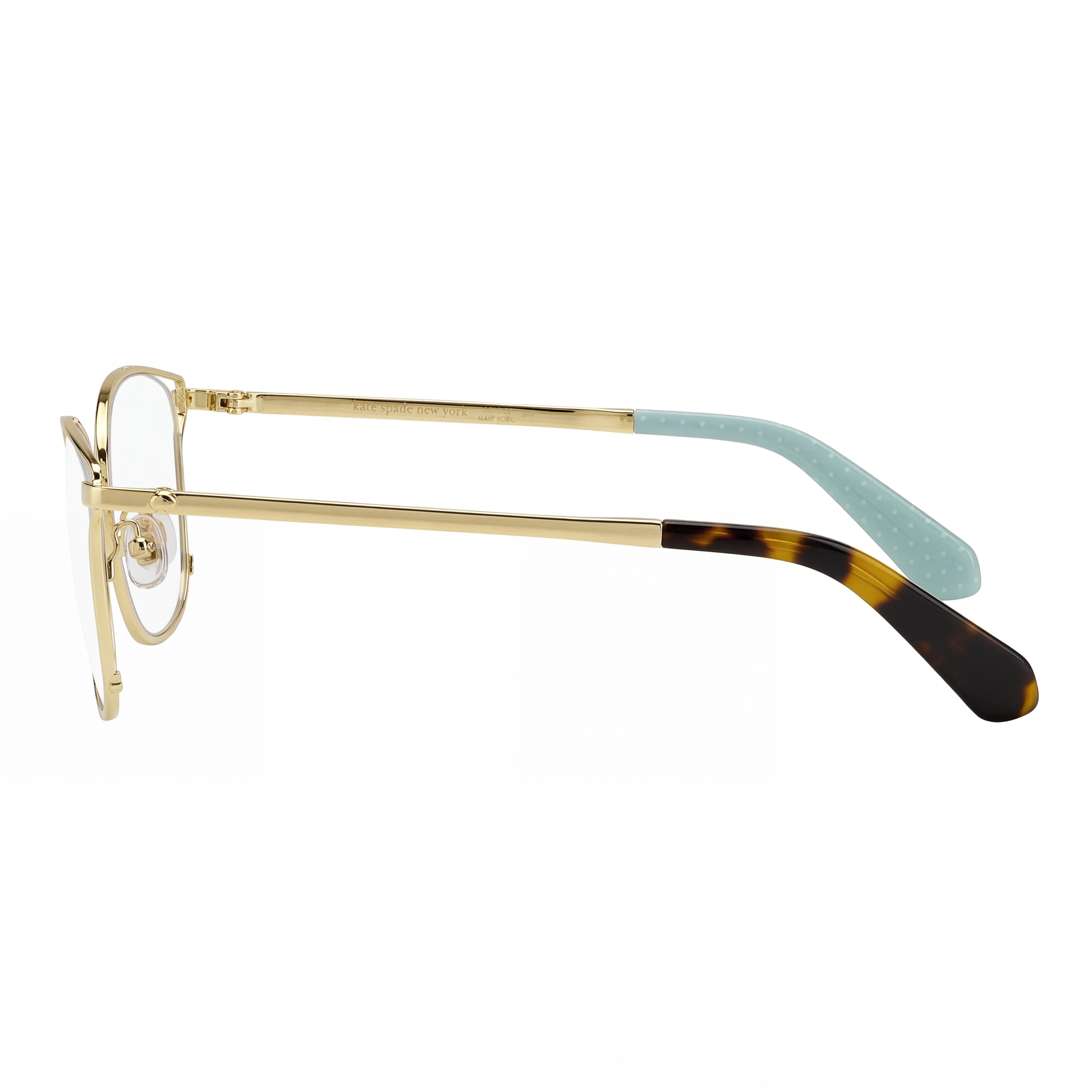 kate spade new york Classic Cat-Eye Women's Dark Havana Stainless Steel Optical Eyeglasses 52mm, Photo 2
