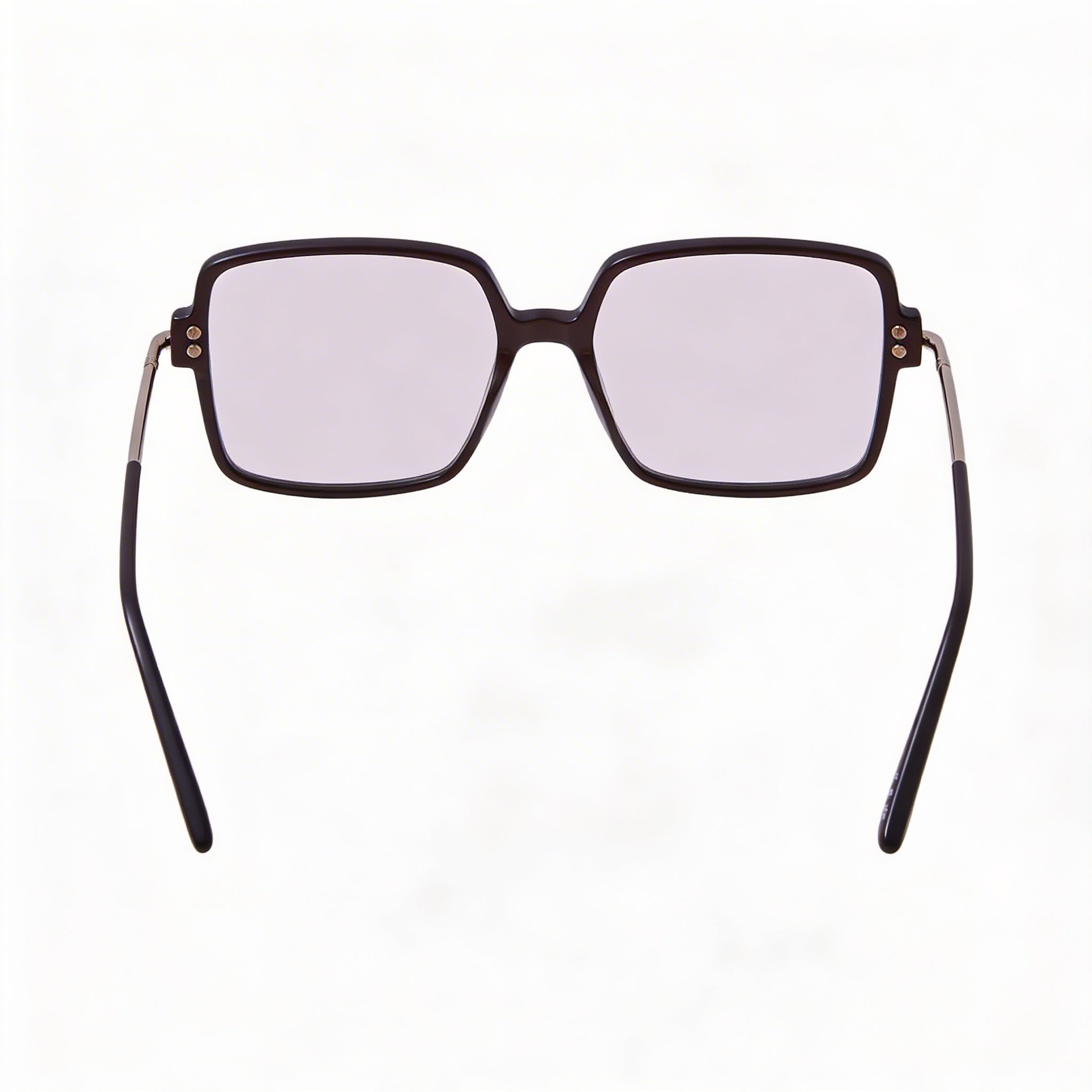 Tom Ford FT5915-B Women's Light Brown Blue Block Plastic Square Full Rim Clear Lens Eyeglasses 53mm, Photo 4