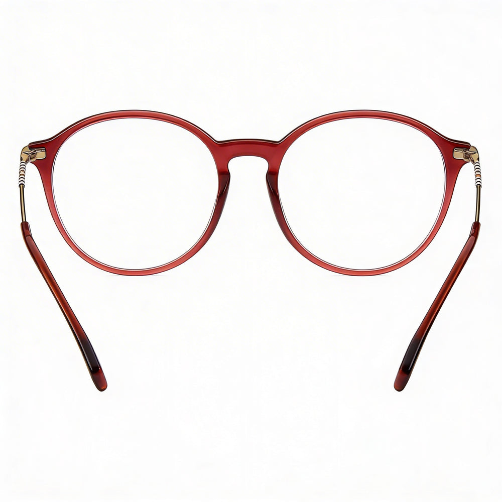 BURBERRY Be 2365 Women's Lightweight Acetate Eyeglasses with Clear Lenses, Bordeaux, 51mm