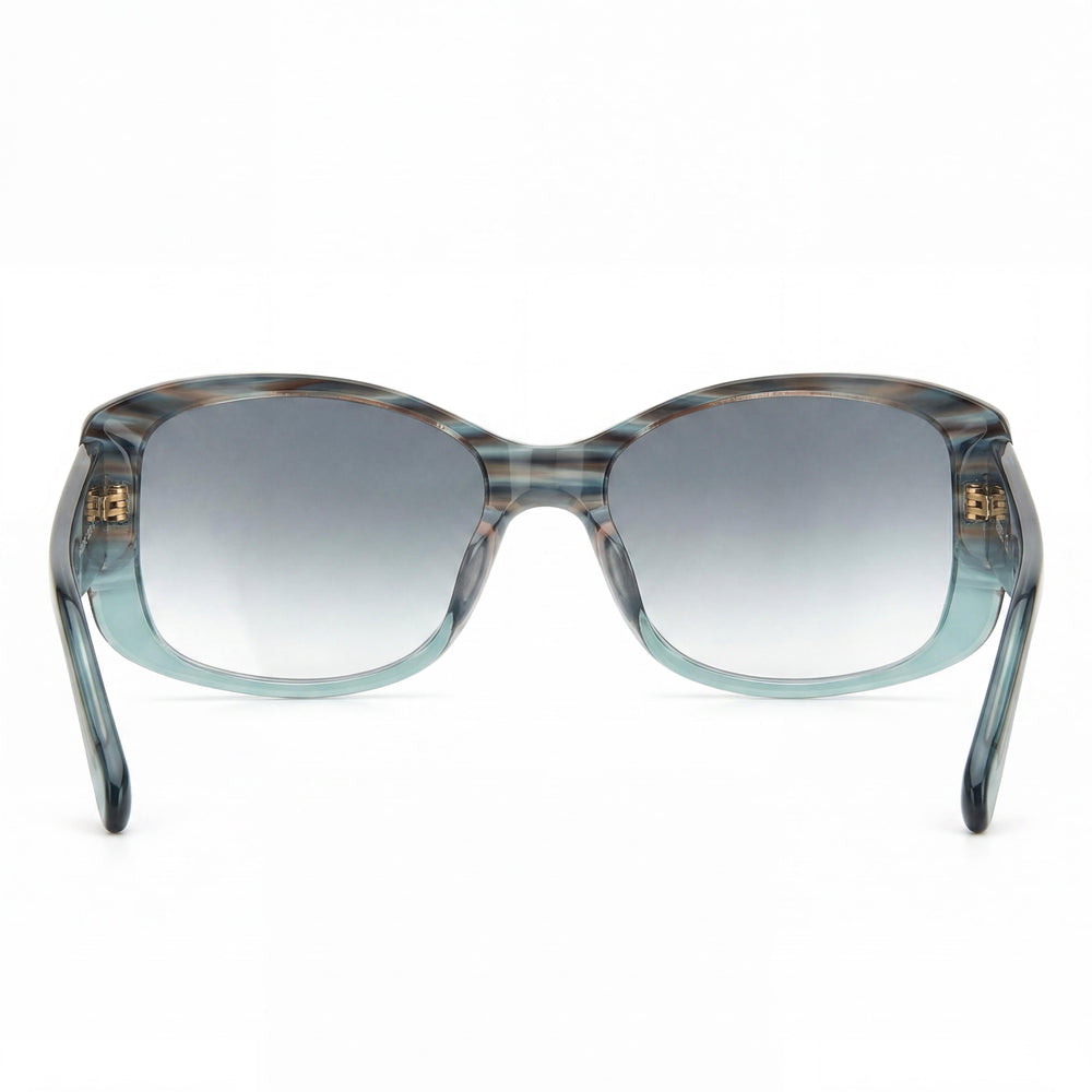Fossil Fos 2138/S Women's Teal Blue Plastic Green Shaded Non-Polarized Sunglasses 54mm