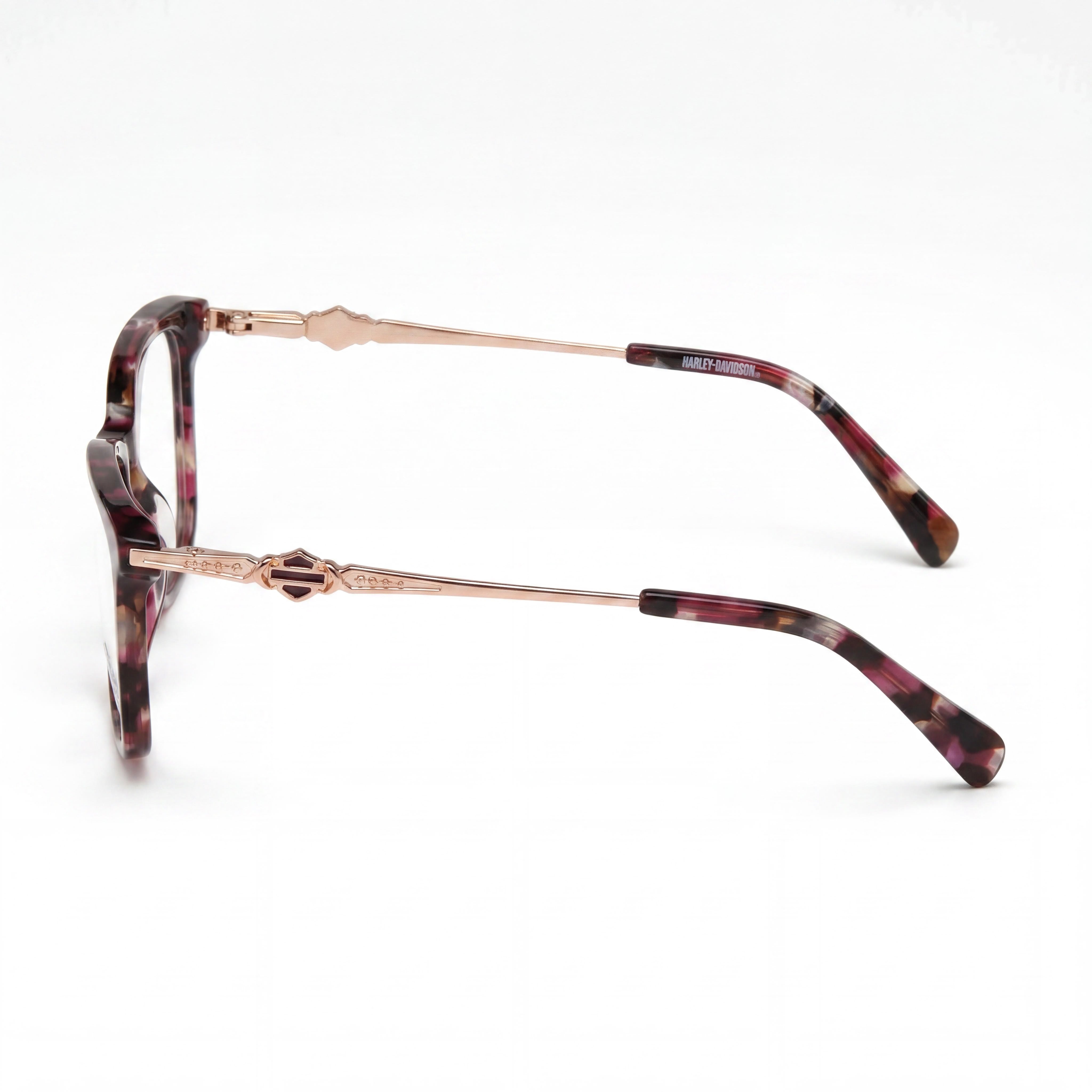 Harley-Davidson Hd0564 Men's Eyewear with Bordeaux Plastic Frame and Clear Lenses 54mm, Photo 2