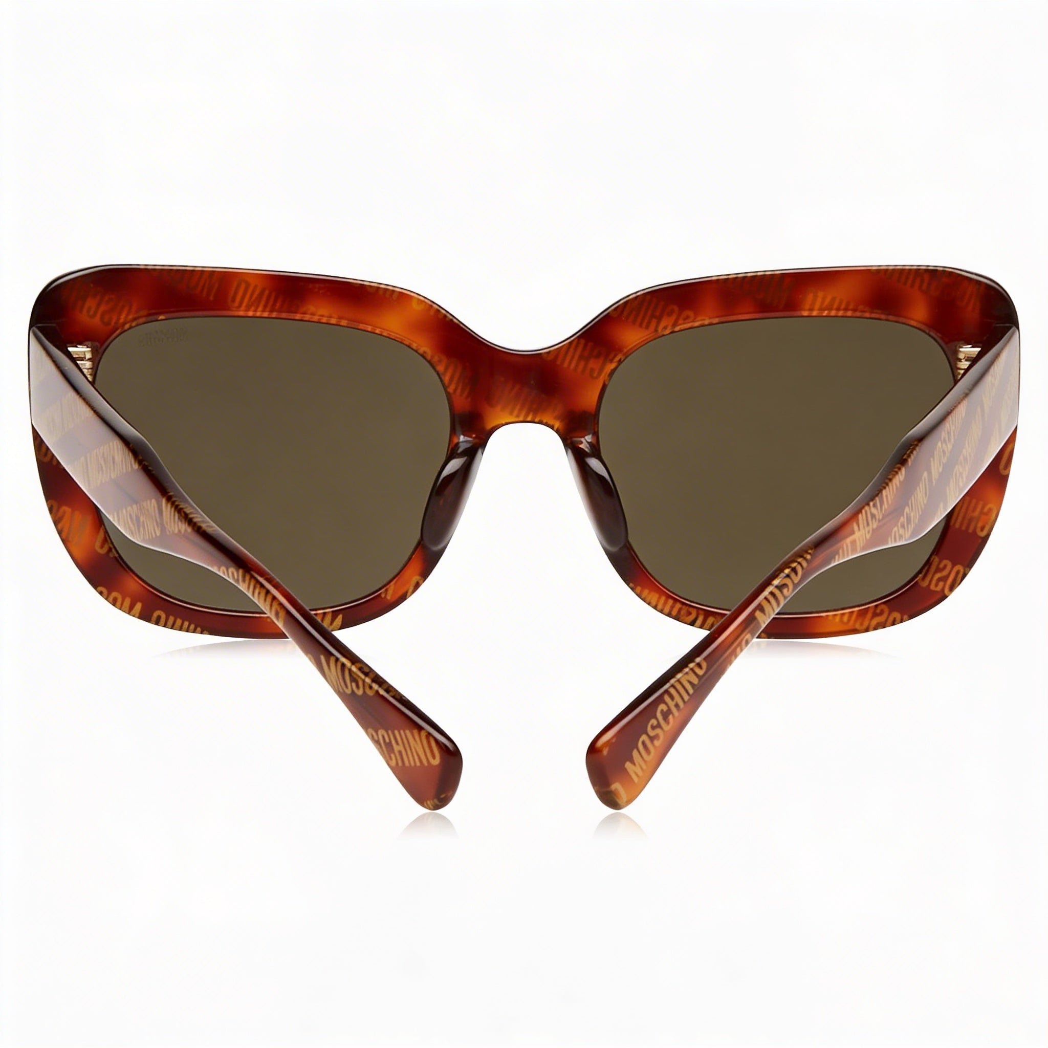 Gafas de sol Moschino MOS132/S para mujer, cuadradas, con diseño Havana, de acetato, con lentes grises, no polarizadas y protección UV, 53 mm, Photo 3