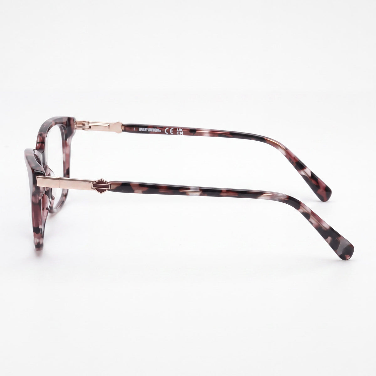 Monturas de gafas ópticas marrones Harley-Davidson para hombre, longitud de la patilla 140 mm, Photo 2