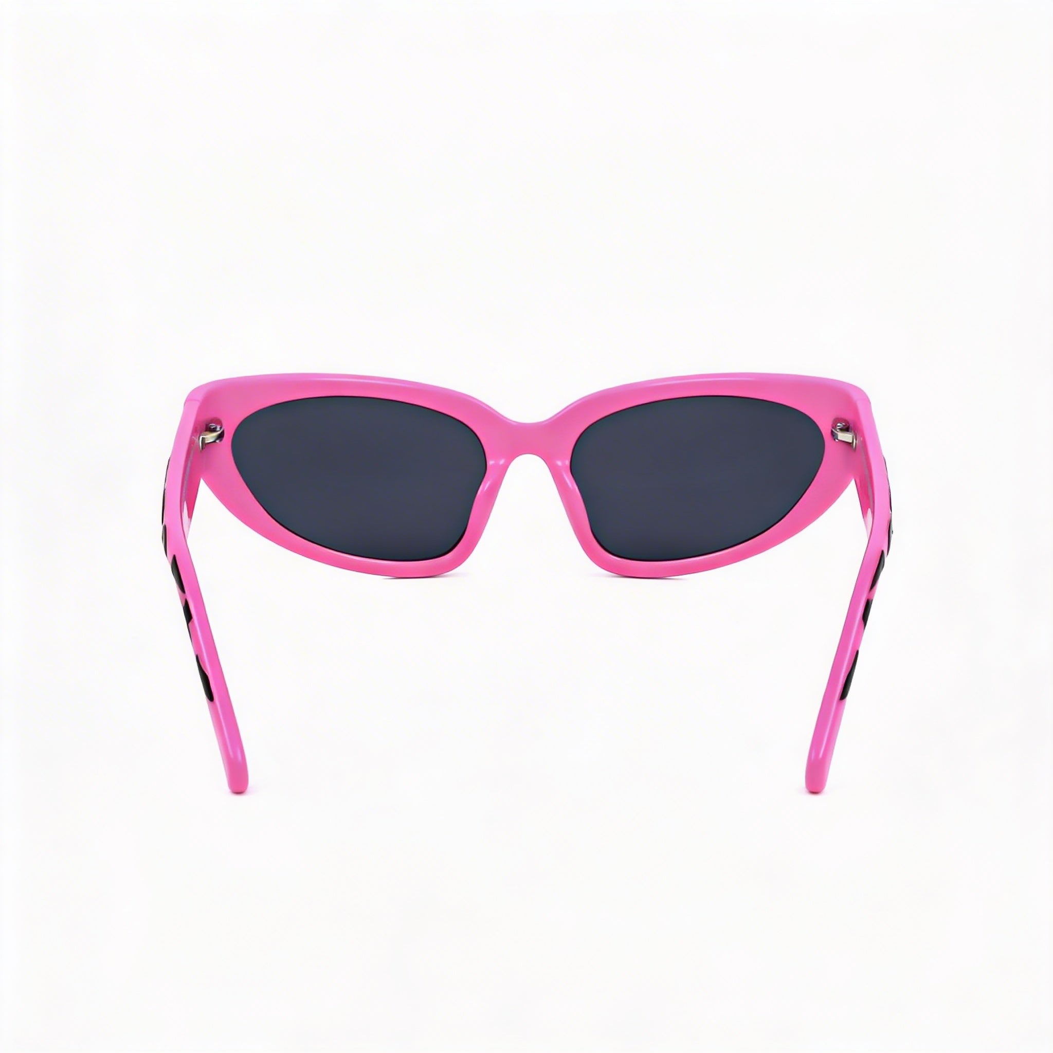 Gafas de sol casuales Marc Jacobs para mujer, propionato de celulosa negro fucsia, lentes grises, 61-20-125, Photo 4