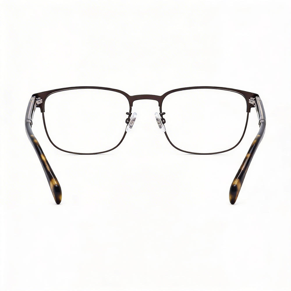 David Beckham Db 1066 Hombres Estilo Moderno Aleación de Acero Marrón Mate Montura de Rutenio Lentes Marrones 56mm