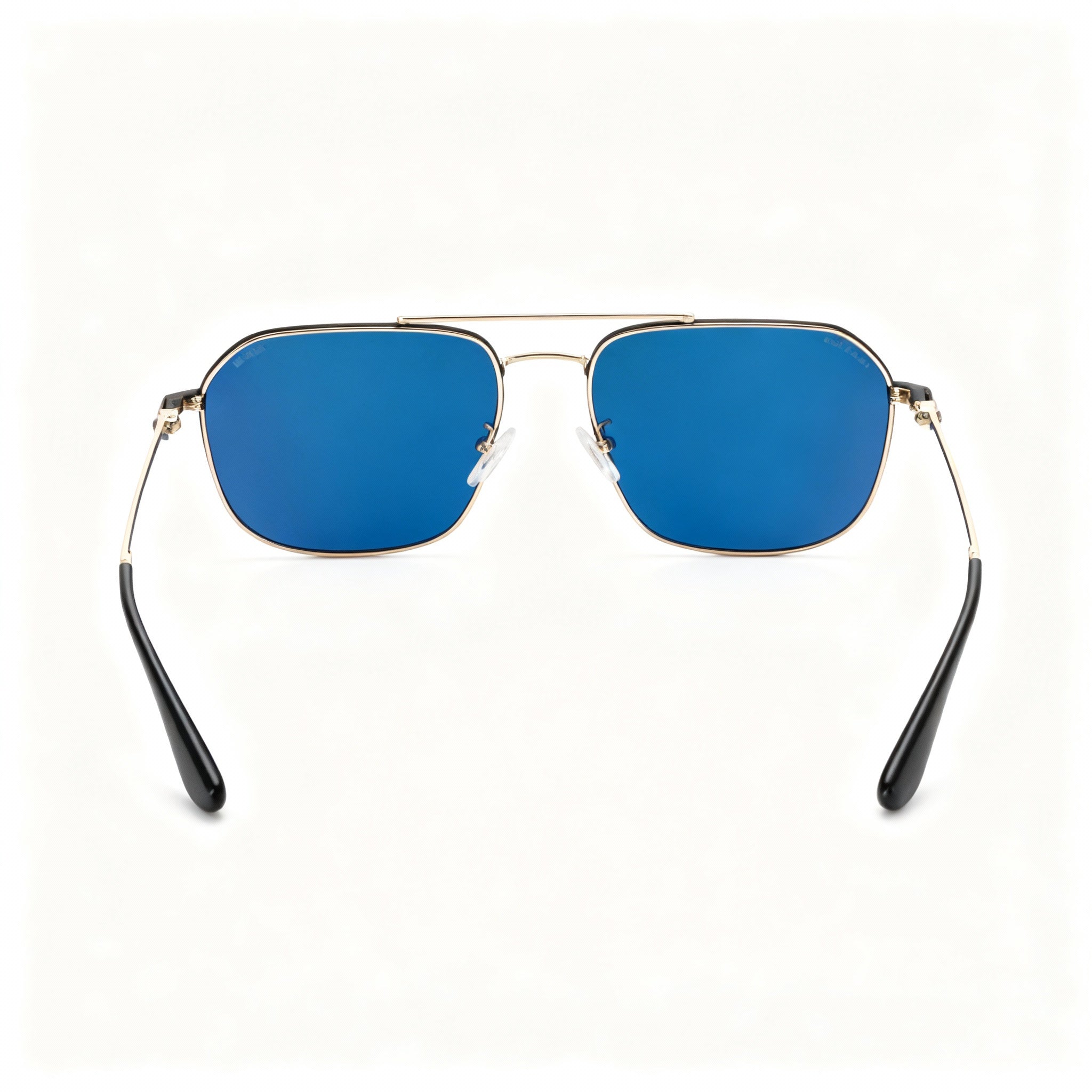 POLICE Splf64-57300b Men's Gold Metal Frame Gold Plated Blue Mirror Non-Polarized Sunglasses 57mm, Photo 3
