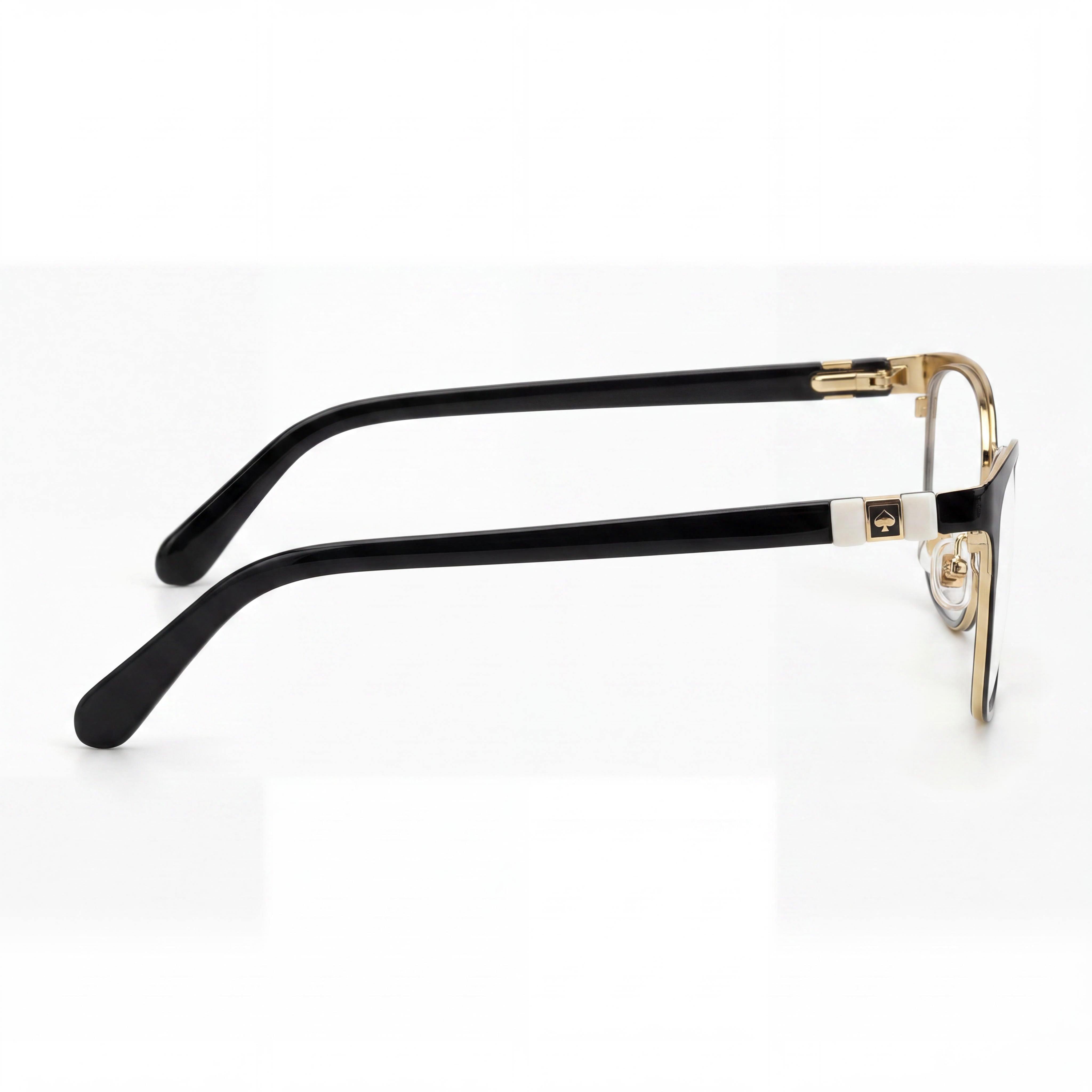kate spade new york Jonae Women's Black Metal Eyeglasses with 51mm Lens Width, 16mm Bridge Width, and 140mm Temple Length, Photo 2