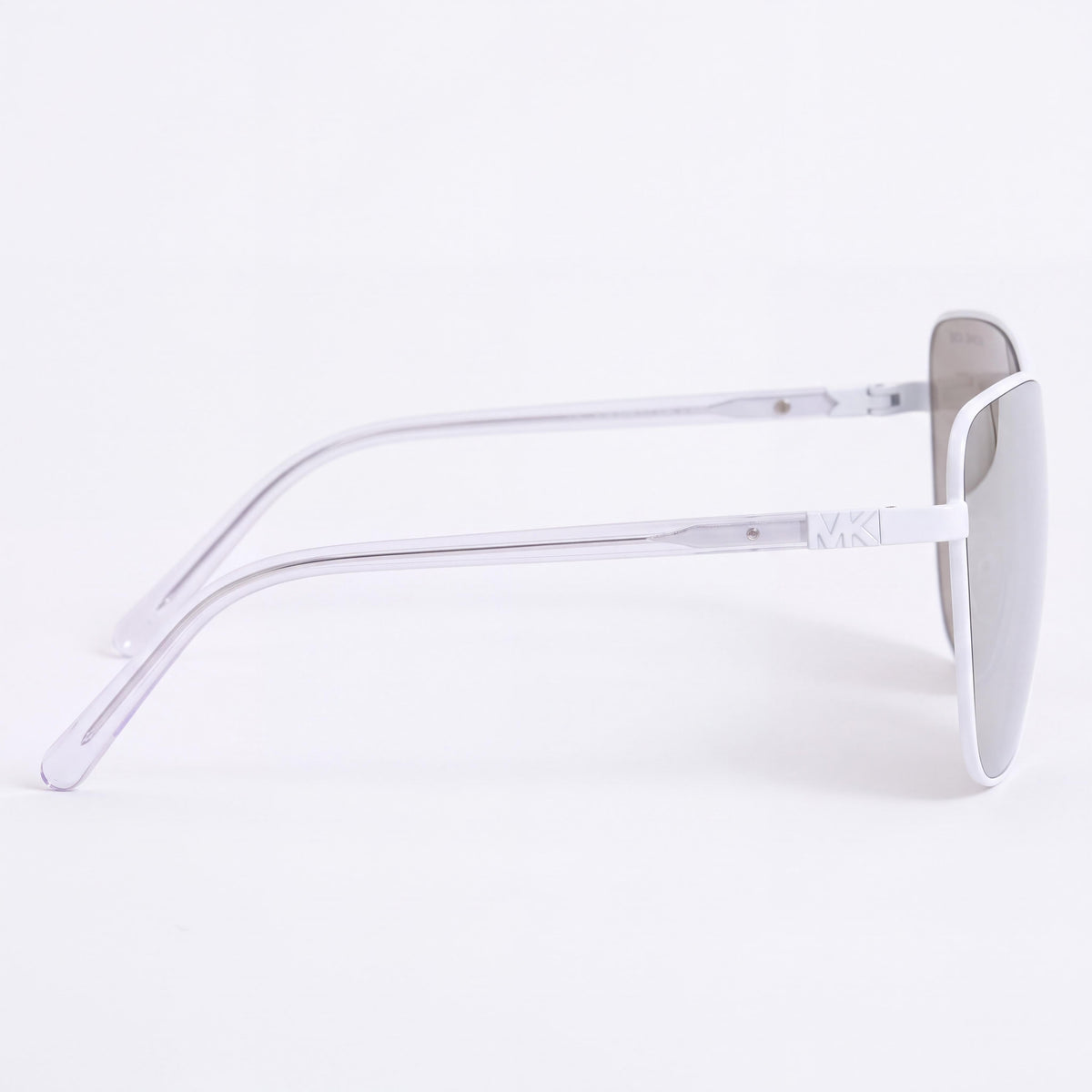 Michael Kors MK1097 Gafas de sol clásicas de metal para mujer, no polarizadas, plateadas con acabado espejo, protección UV, 43 mm, Photo 3