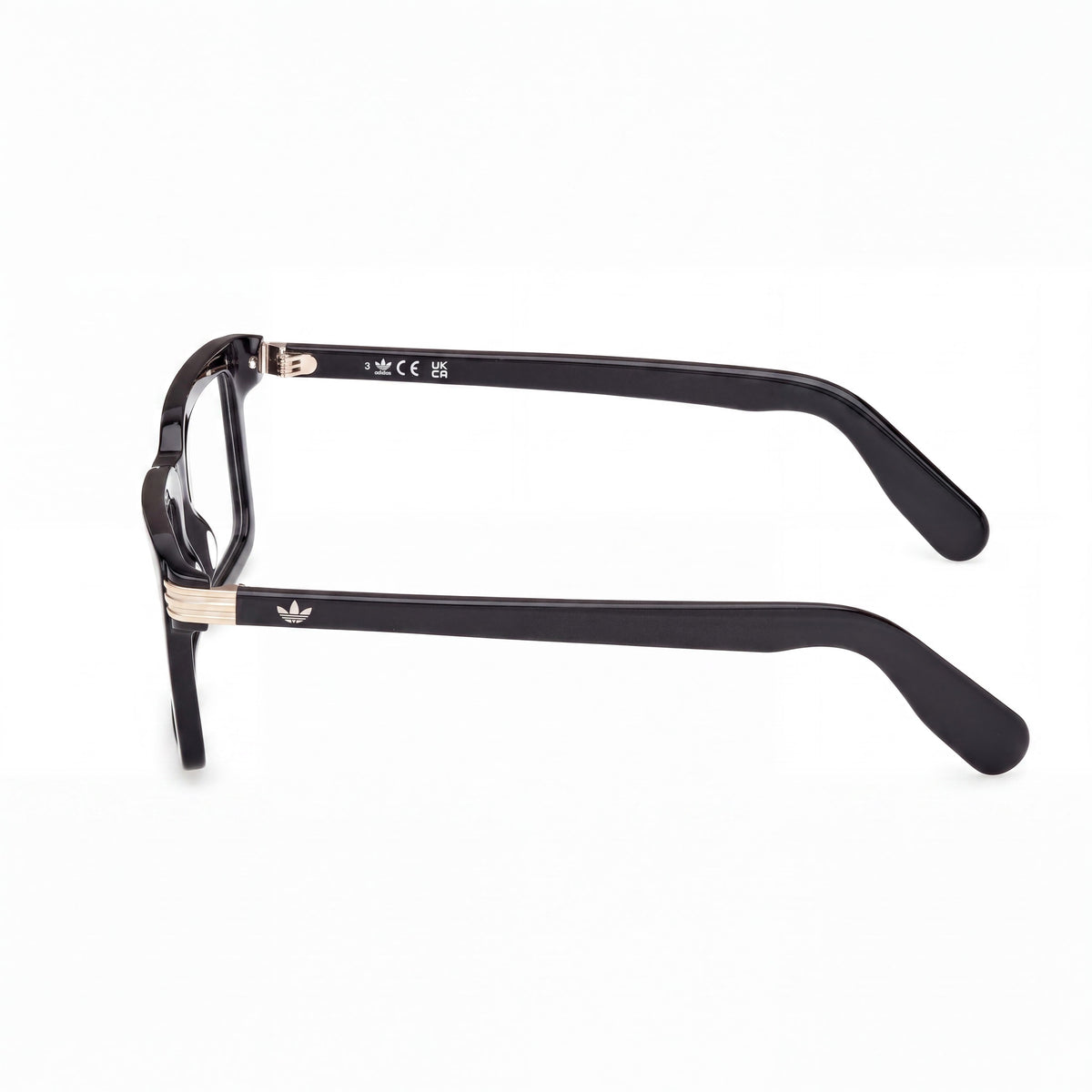 adidas Originals Or5115 Men's Plastic Frame Shiny Black Eyeglasses 52mm, Photo 3